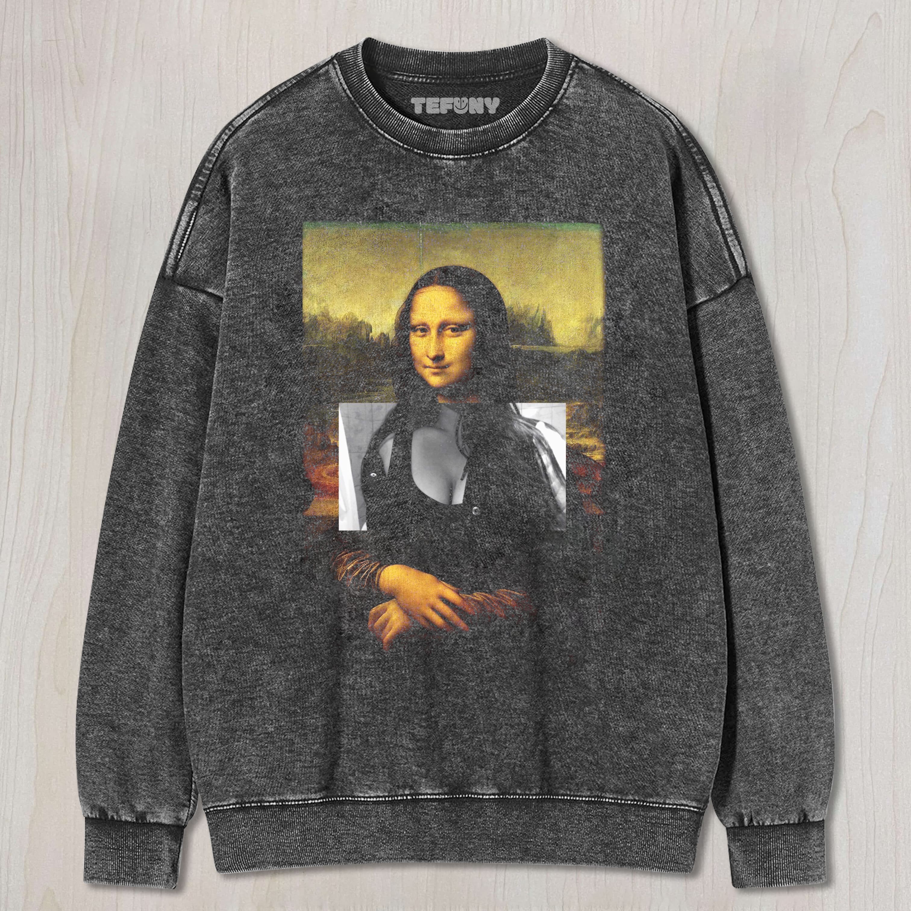 MONA LISA FUNNY MEME TEE & SWEAT & HOOD