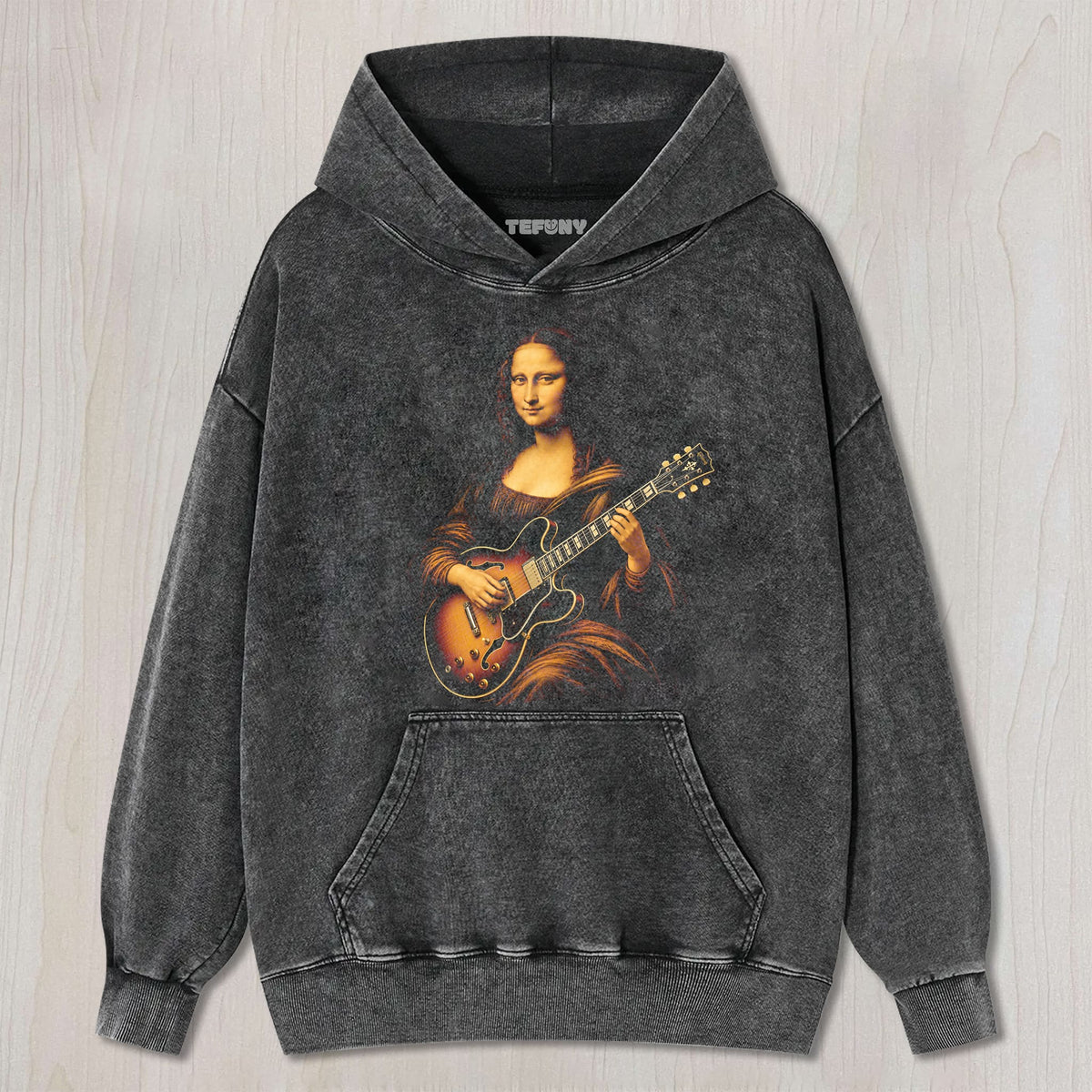MONA LISA GUITAR UNISEX TEE, TANK TOP, LAYERED LS, SWEATSHIRT & HOODIE