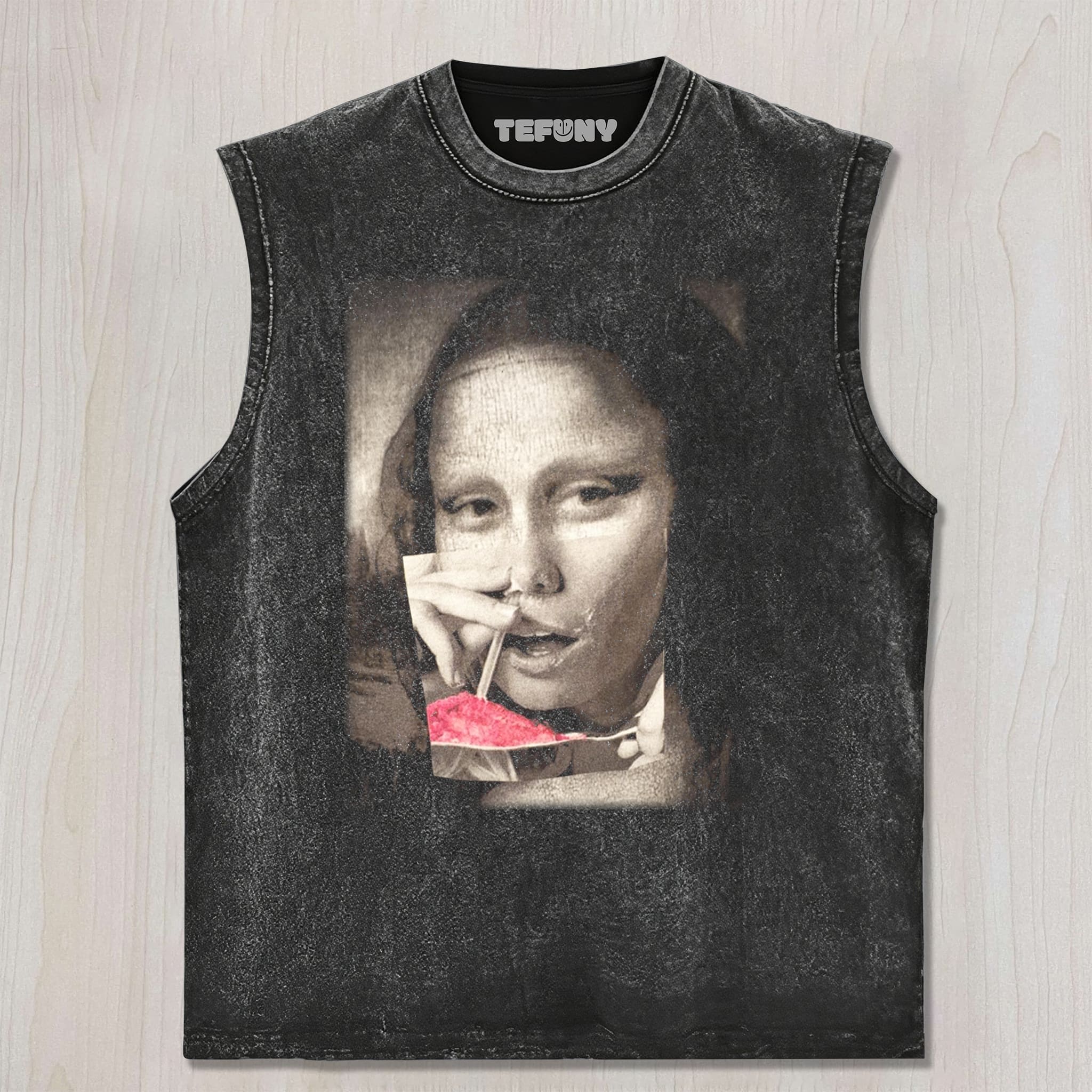 MONA LISA SUCKS UP POWDER UNISEX TEE, TANK TOP, LAYERED LS, SWEATSHIRT & HOODIE
