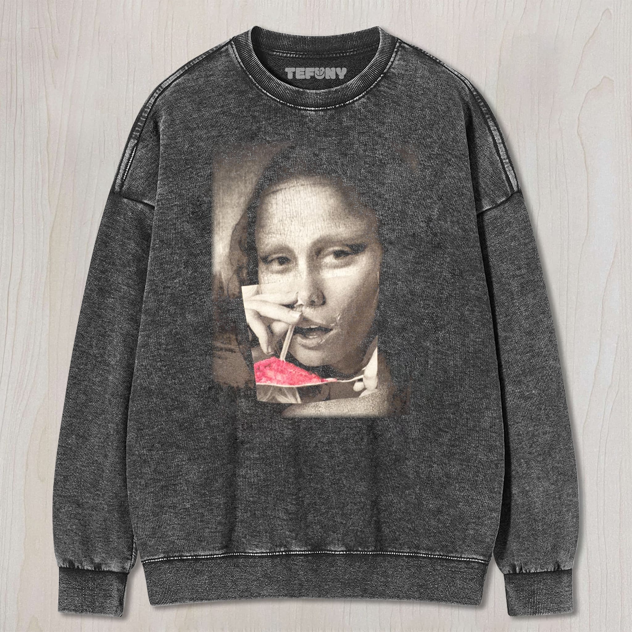 MONA LISA SUCKS UP POWDER UNISEX TEE, TANK TOP, LAYERED LS, SWEATSHIRT & HOODIE