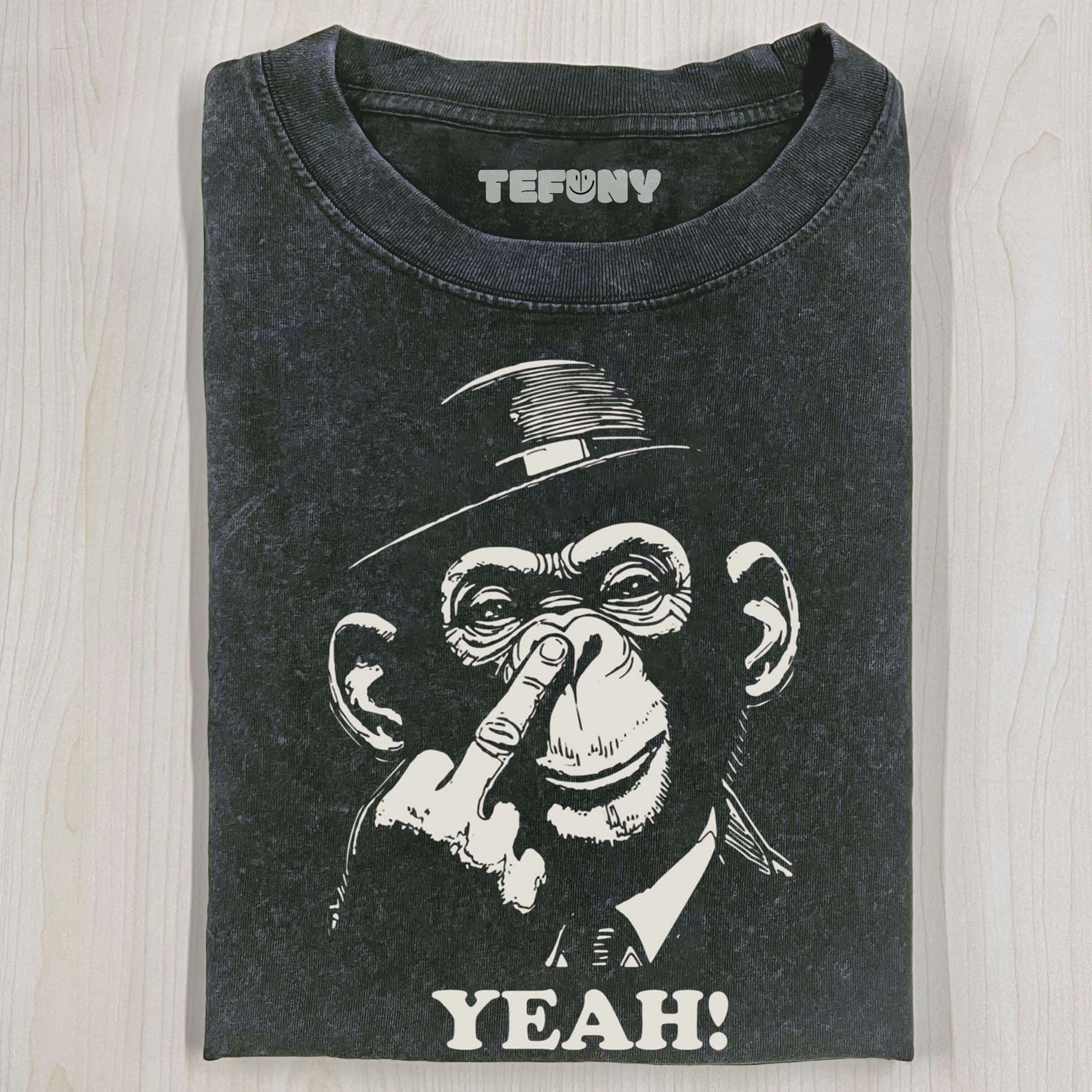 MONKEY GIVING MIDDLE FINGER T-SHIRT
