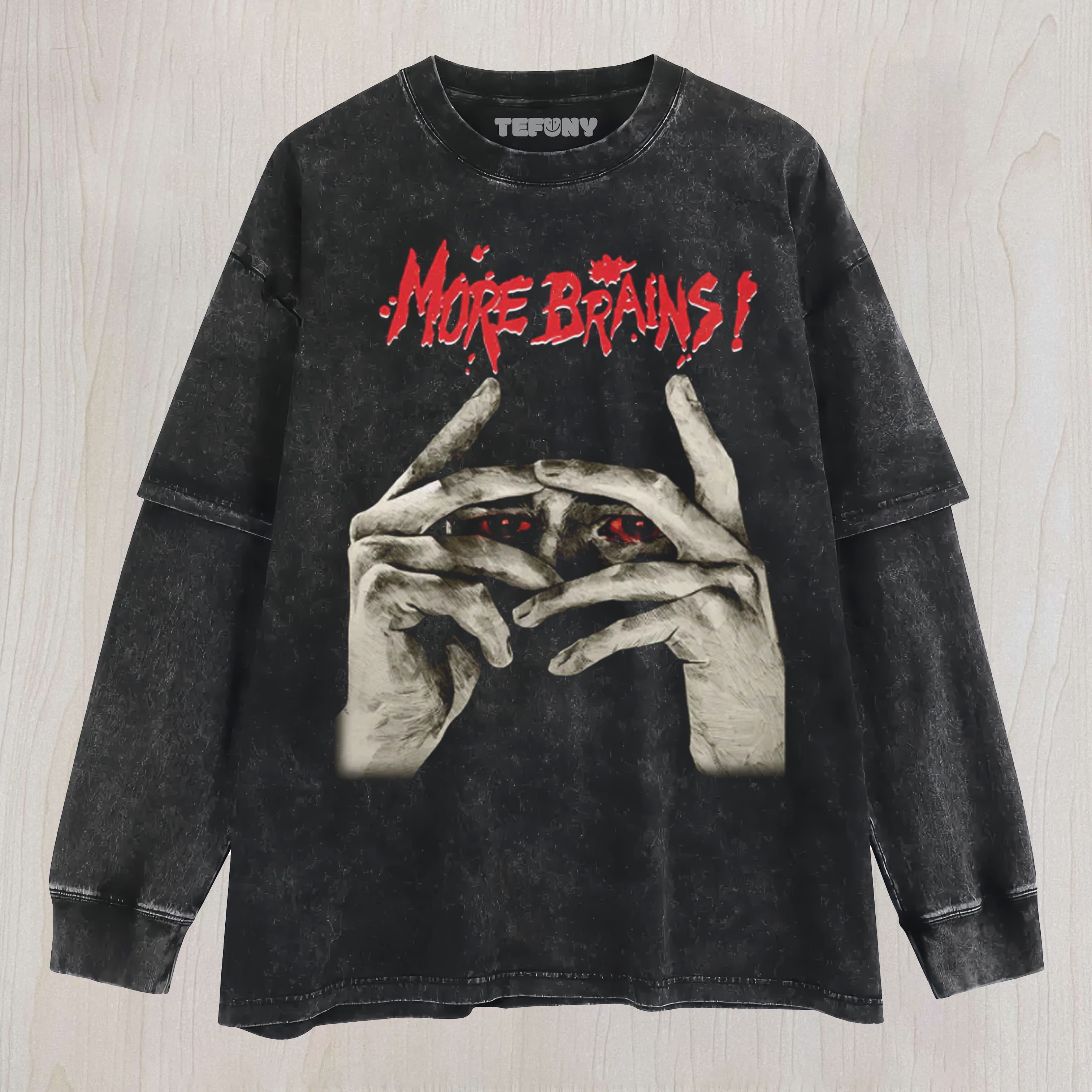 MORE BRAINS GRAPHIC UNISEX TEE, TANK TOP, LAYERED LS, SWEATSHIRT & HOODIE