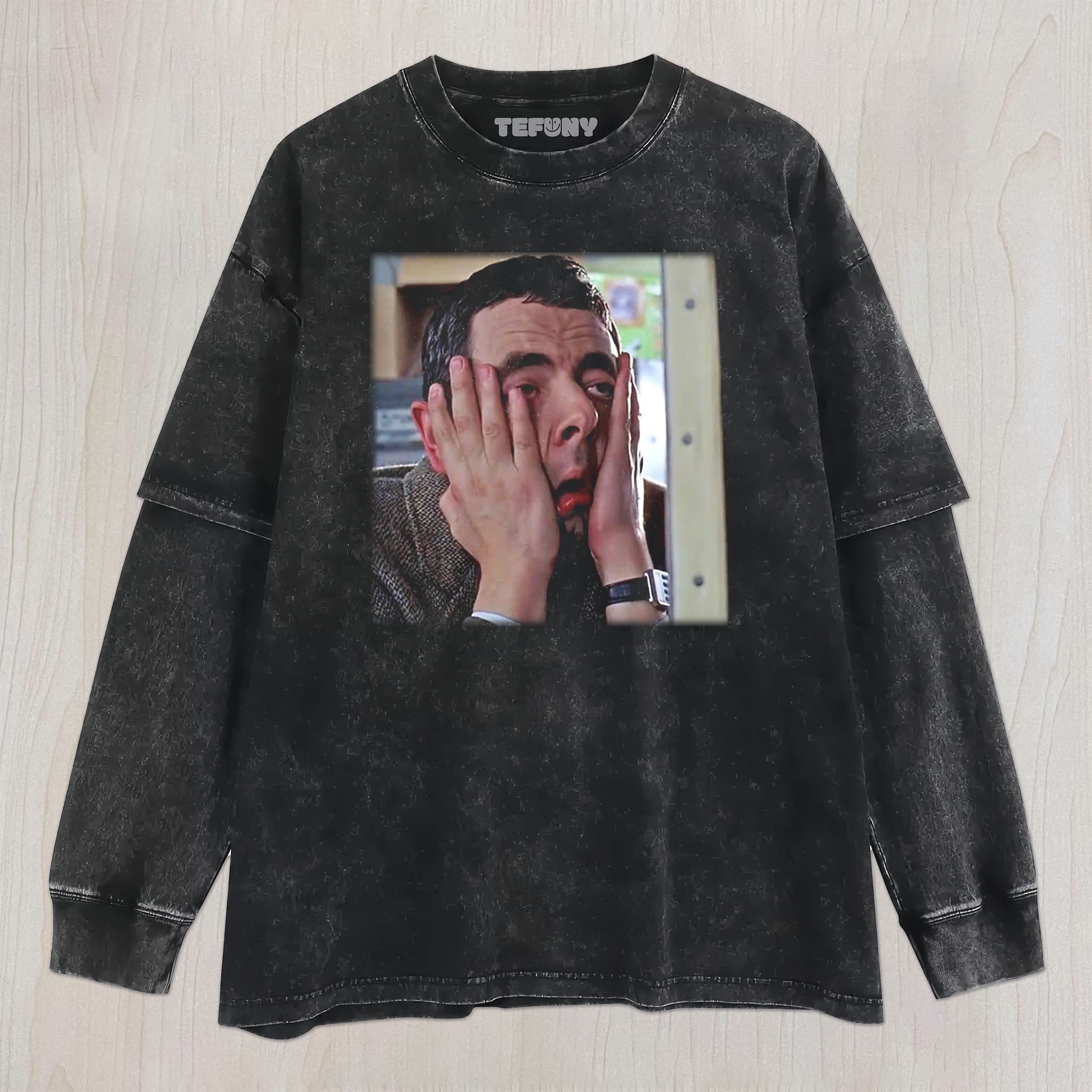 MR. BEAN MEME UNISEX TEE, TANK TOP, LAYERED LS, SWEATSHIRT & HOODIE