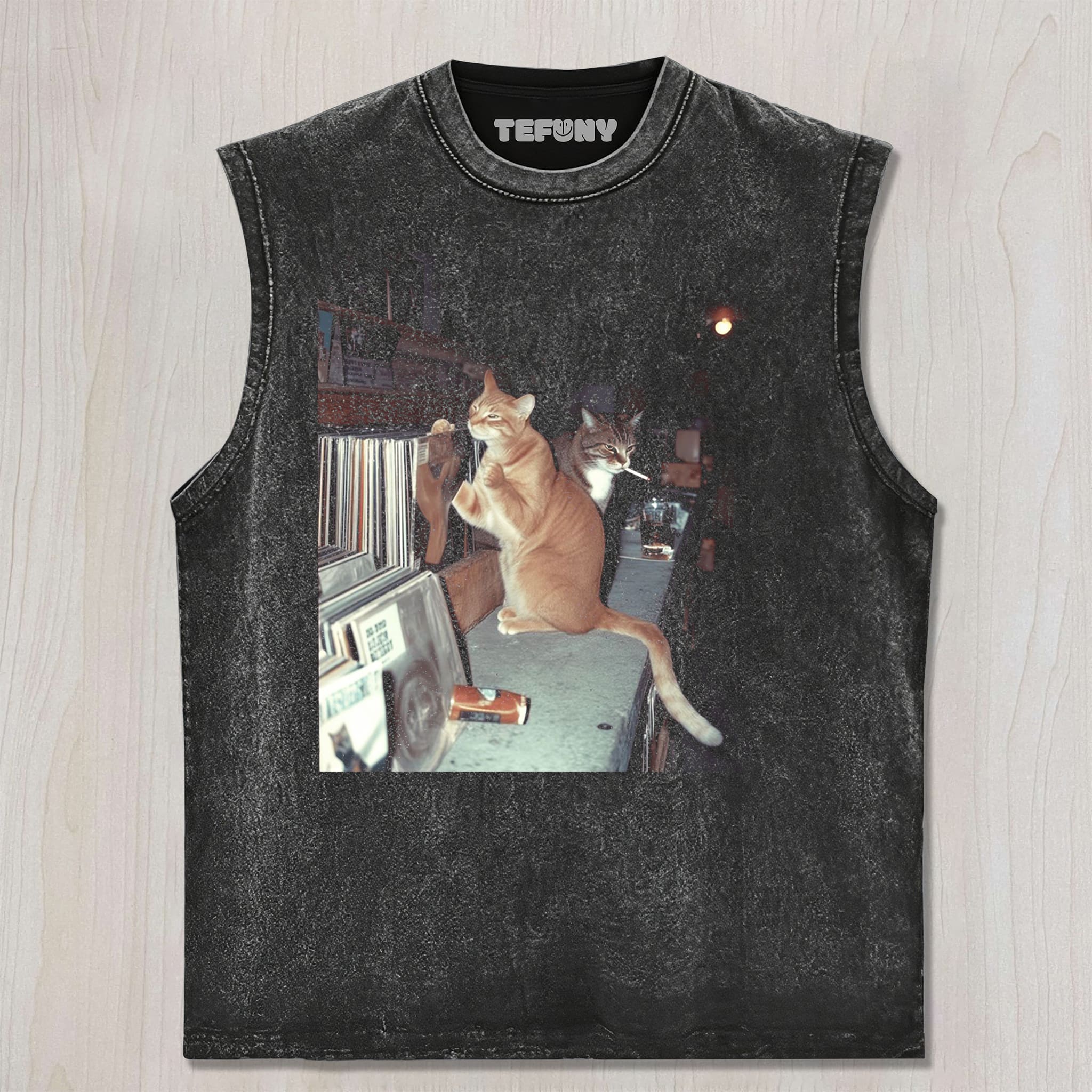 MUSIC CAT MEME UNISEX TEE, TANK TOP, LAYERED LS, SWEATSHIRT & HOODIE