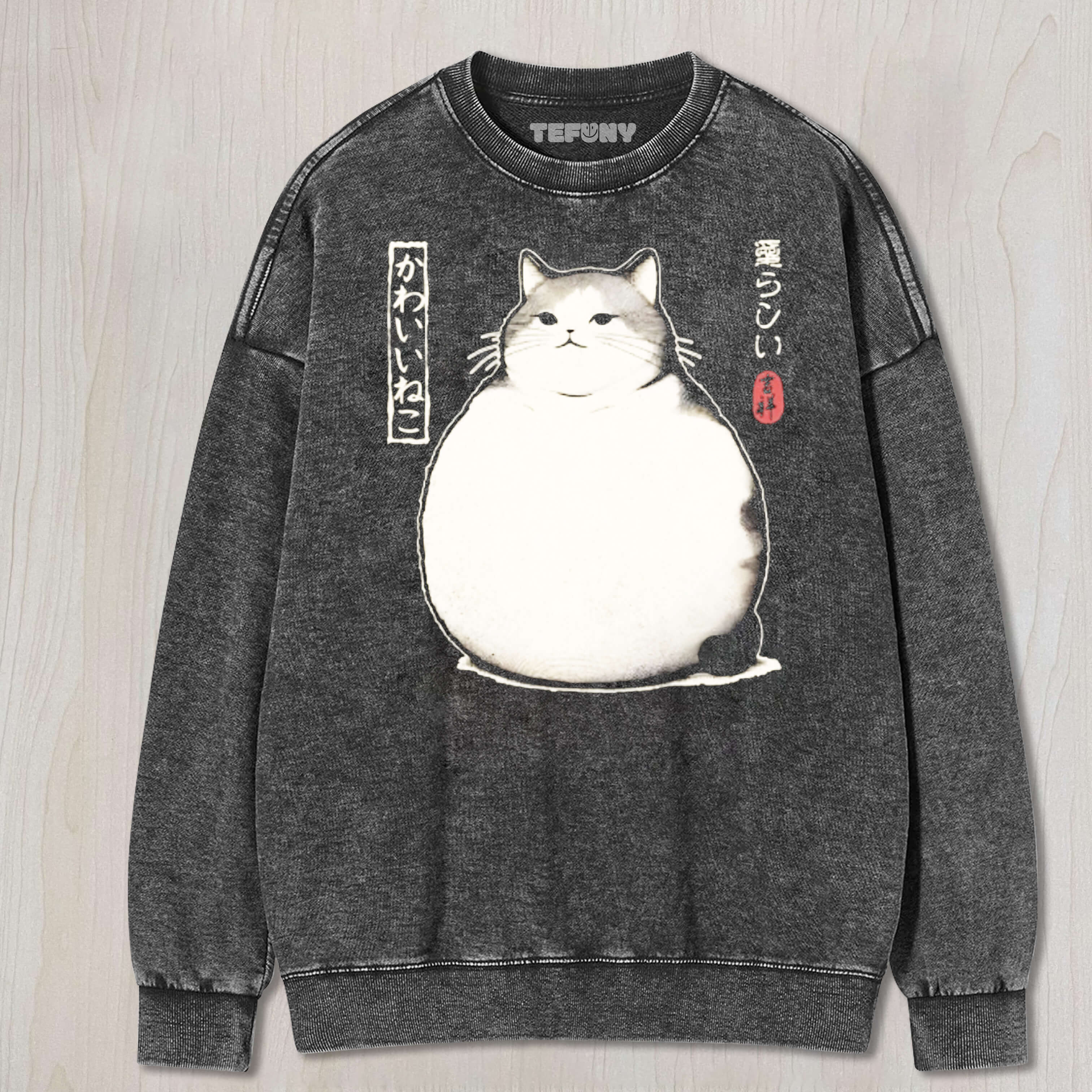 MATSUMOTO HOJICUTE FAT CAT VINTAGE WASHED TEE & SWEAT & HOOD