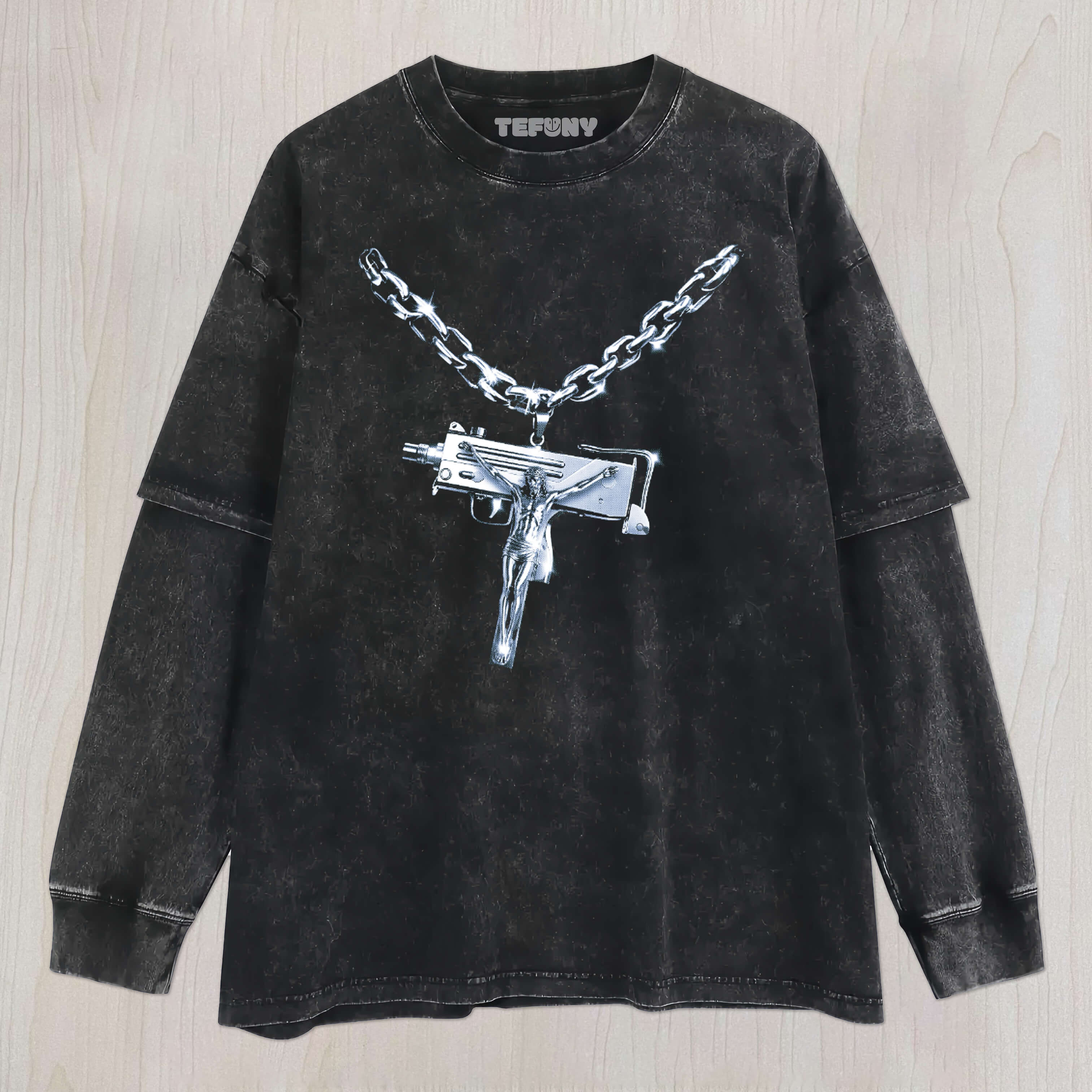 NECKLACE GUN UNISEX TEE, TANK TOP, LAYERED LS, SWEATSHIRT & HOODIE