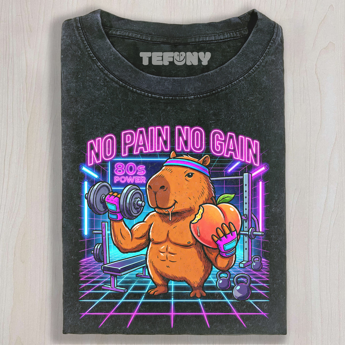NO PAIN NO GAIN 80S UNISEX TEE, TANK TOP, LAYERED LS, SWEATSHIRT & HOODIE