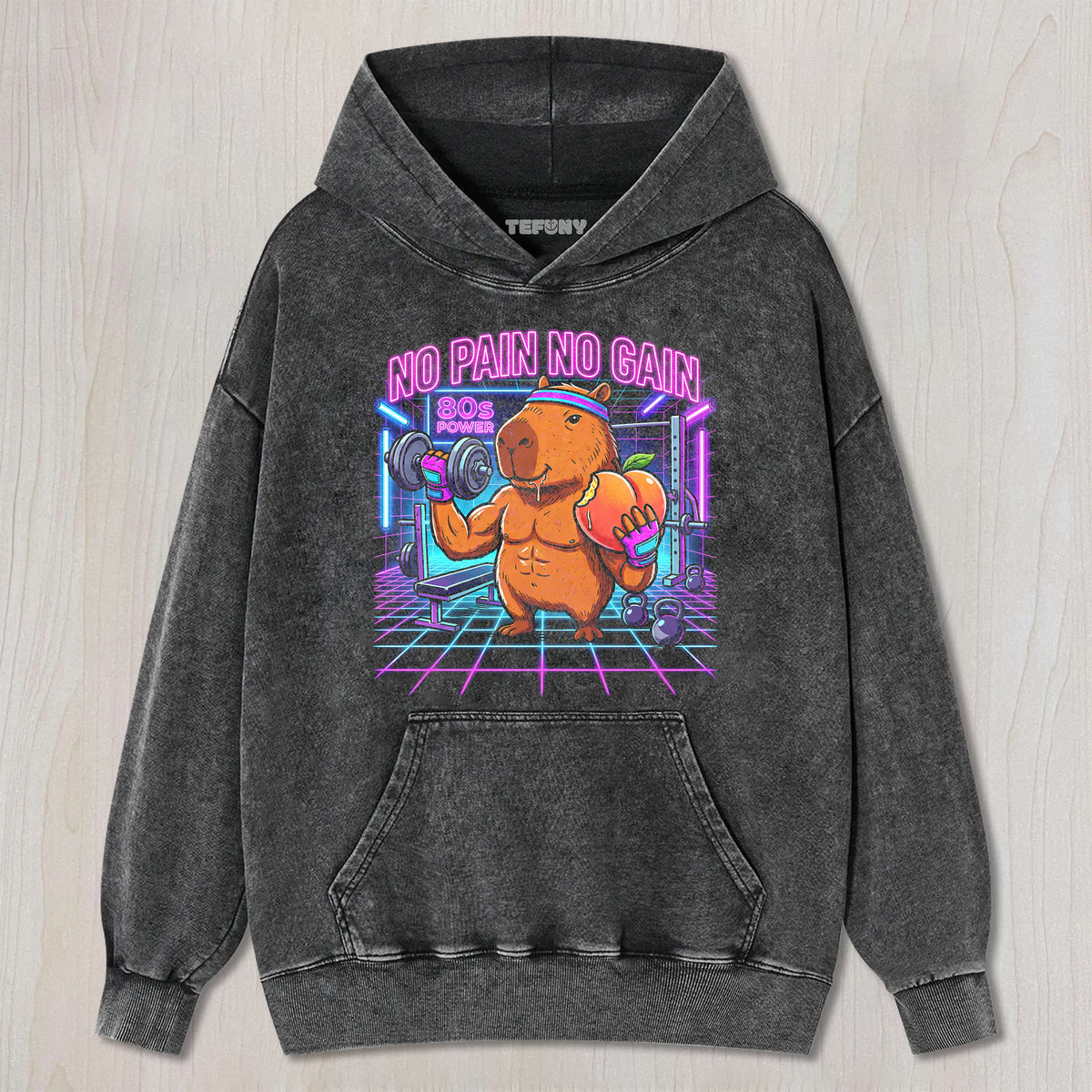 NO PAIN NO GAIN 80S UNISEX TEE, TANK TOP, LAYERED LS, SWEATSHIRT & HOODIE