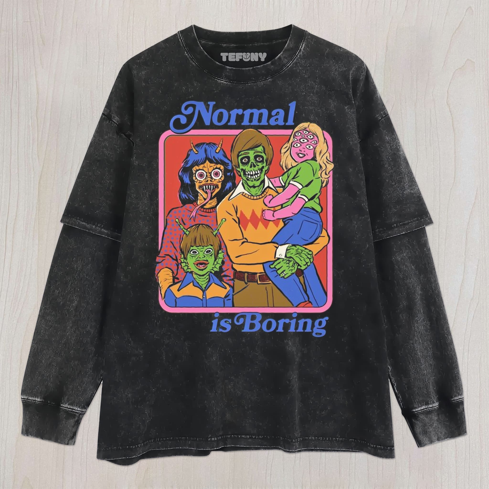 NORMAL IS BORING UNISEX TEE, TANK TOP, LAYERED LS, SWEATSHIRT & HOODIE