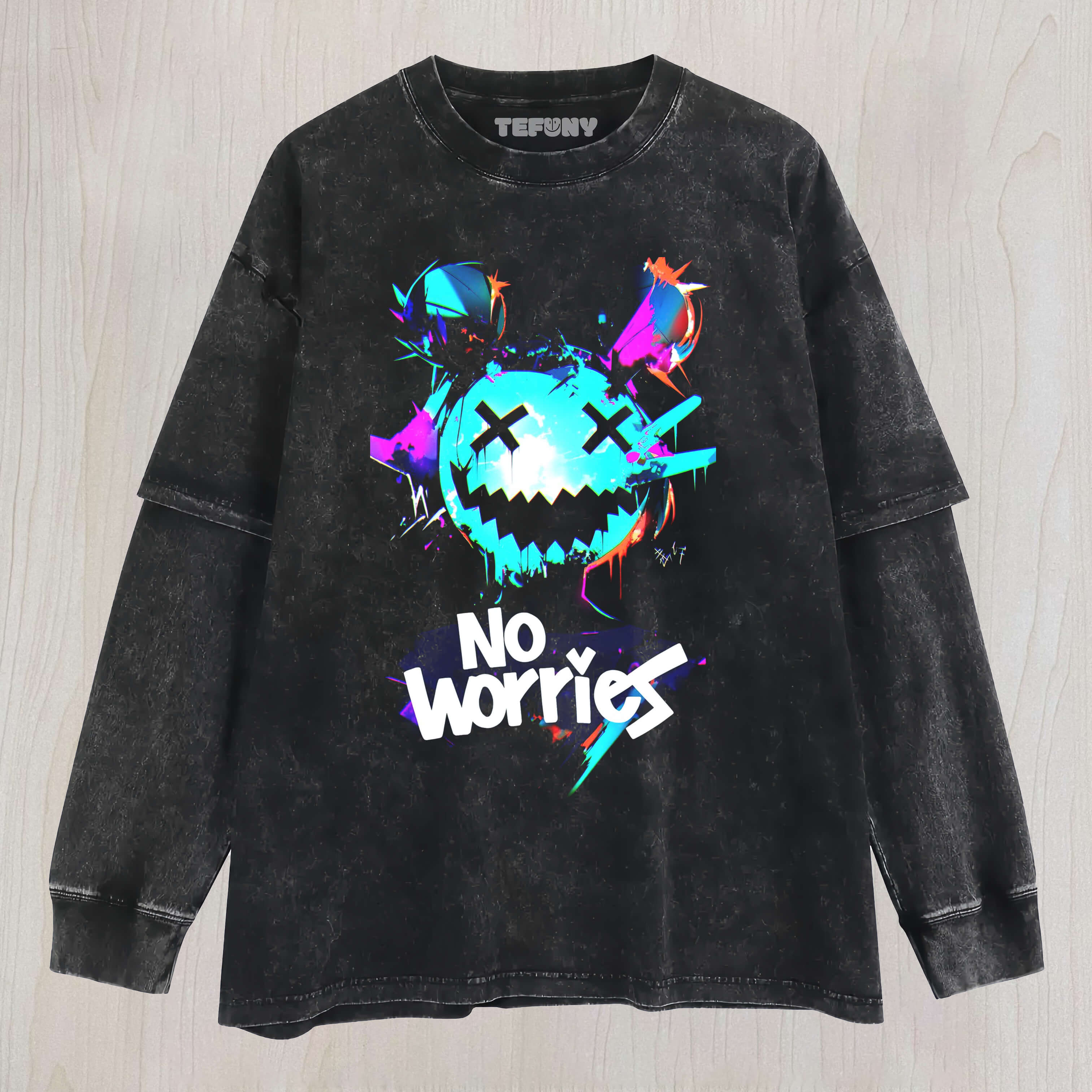 NO WORRIES LAYERED LONG SLEEVE