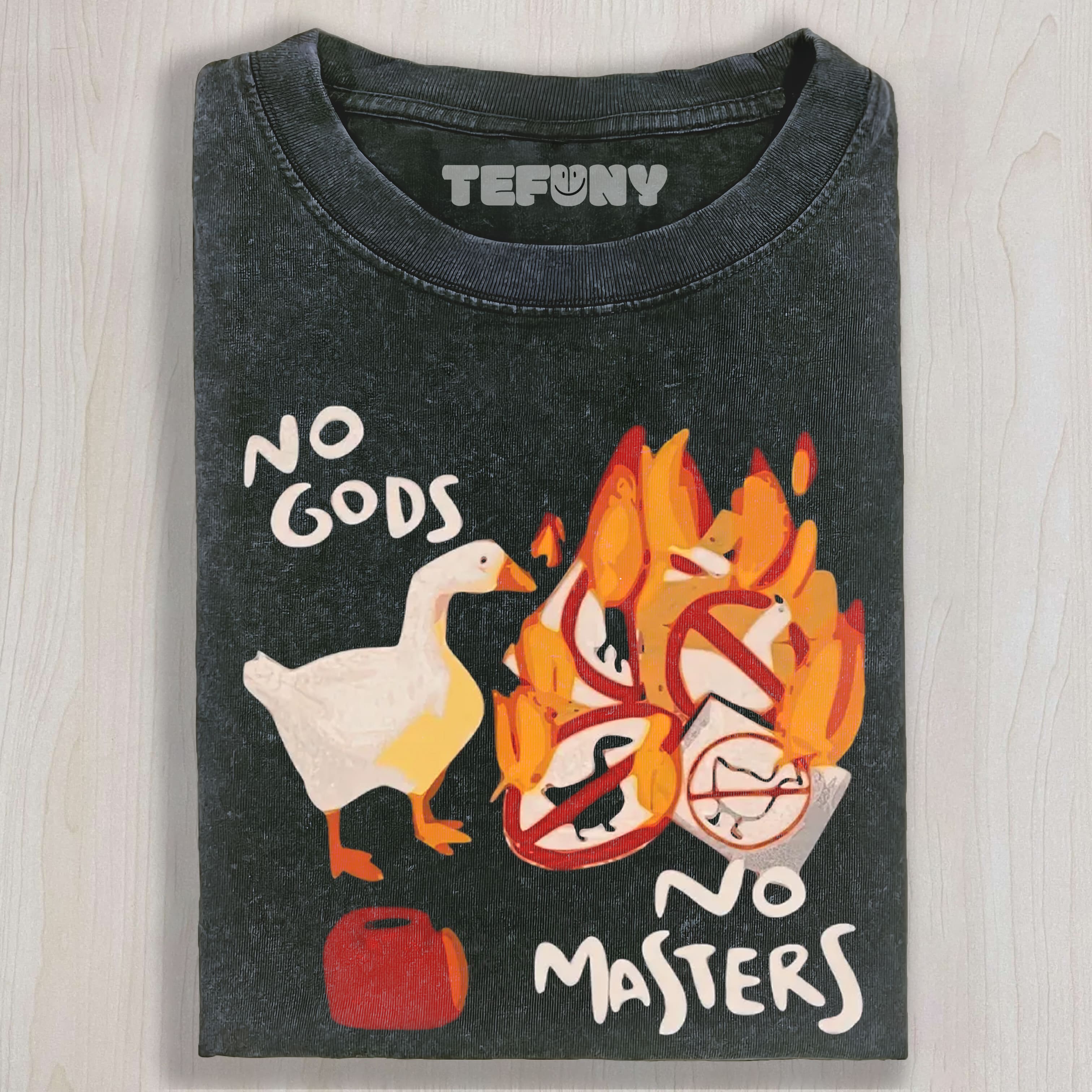 NO GODS NO MASTERS PARODY DUCK TEE & SWEAT & HOOD
