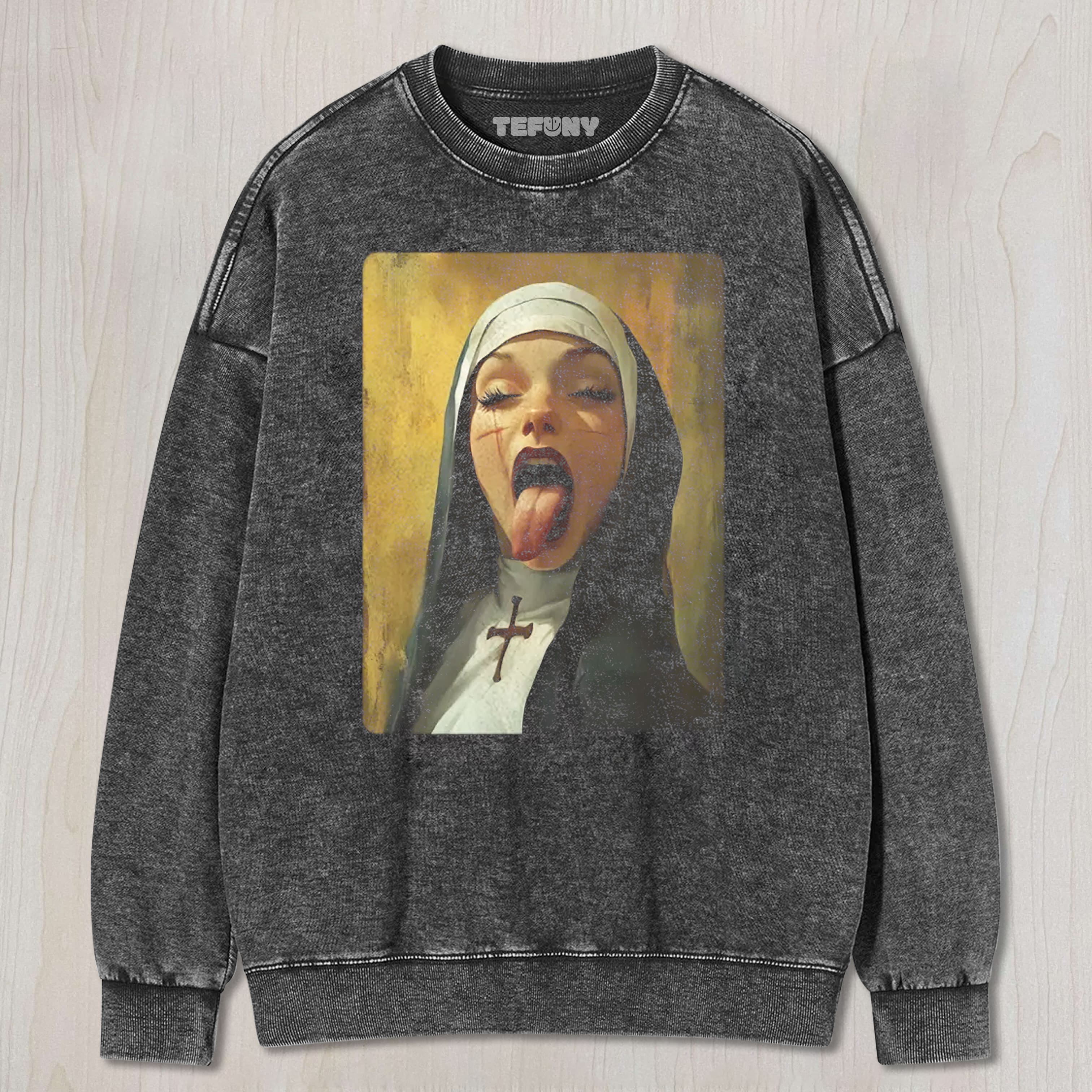 NUN EDGY GOTHIC TEE & SWEAT & HOOD