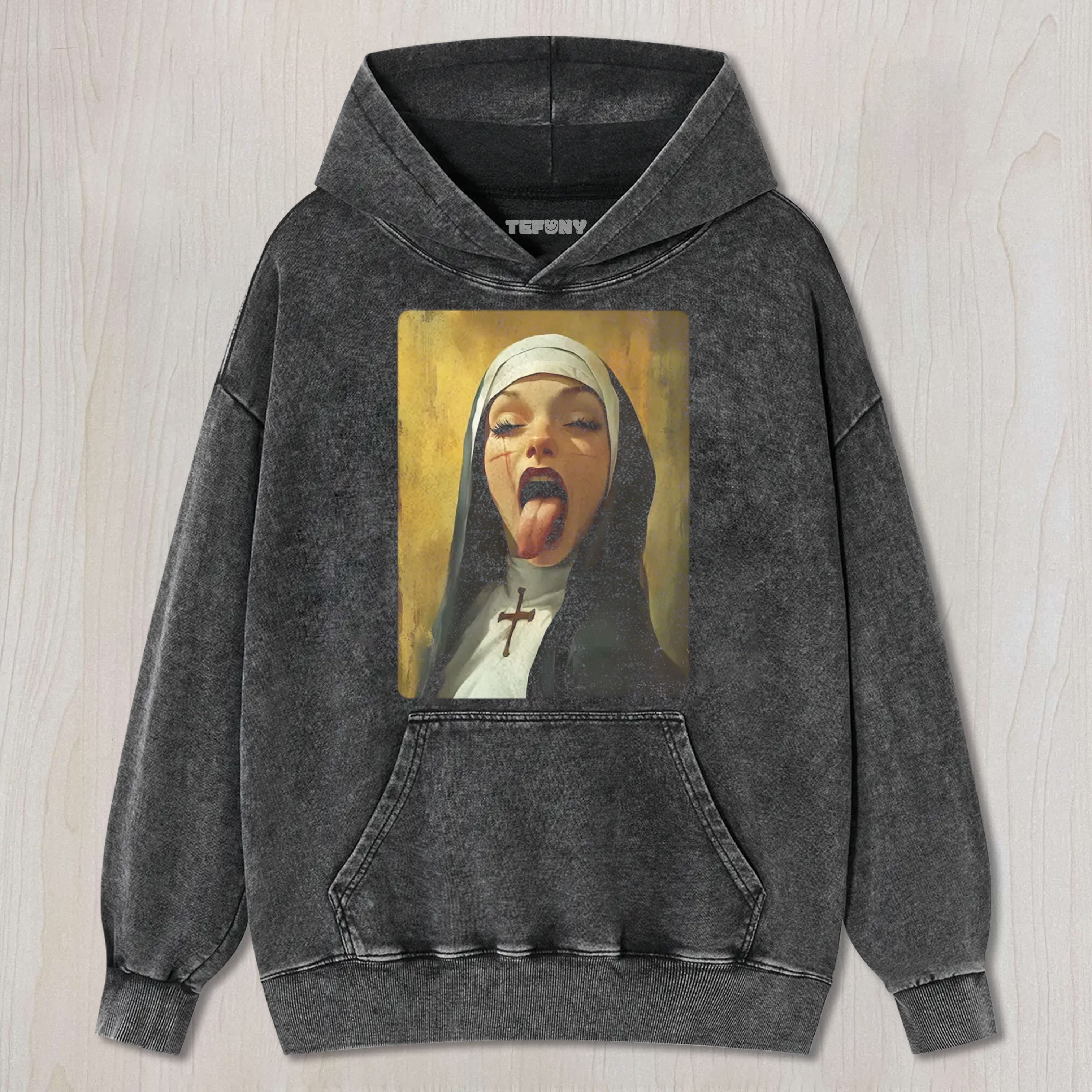 NUN EDGY GOTHIC TEE & SWEAT & HOOD