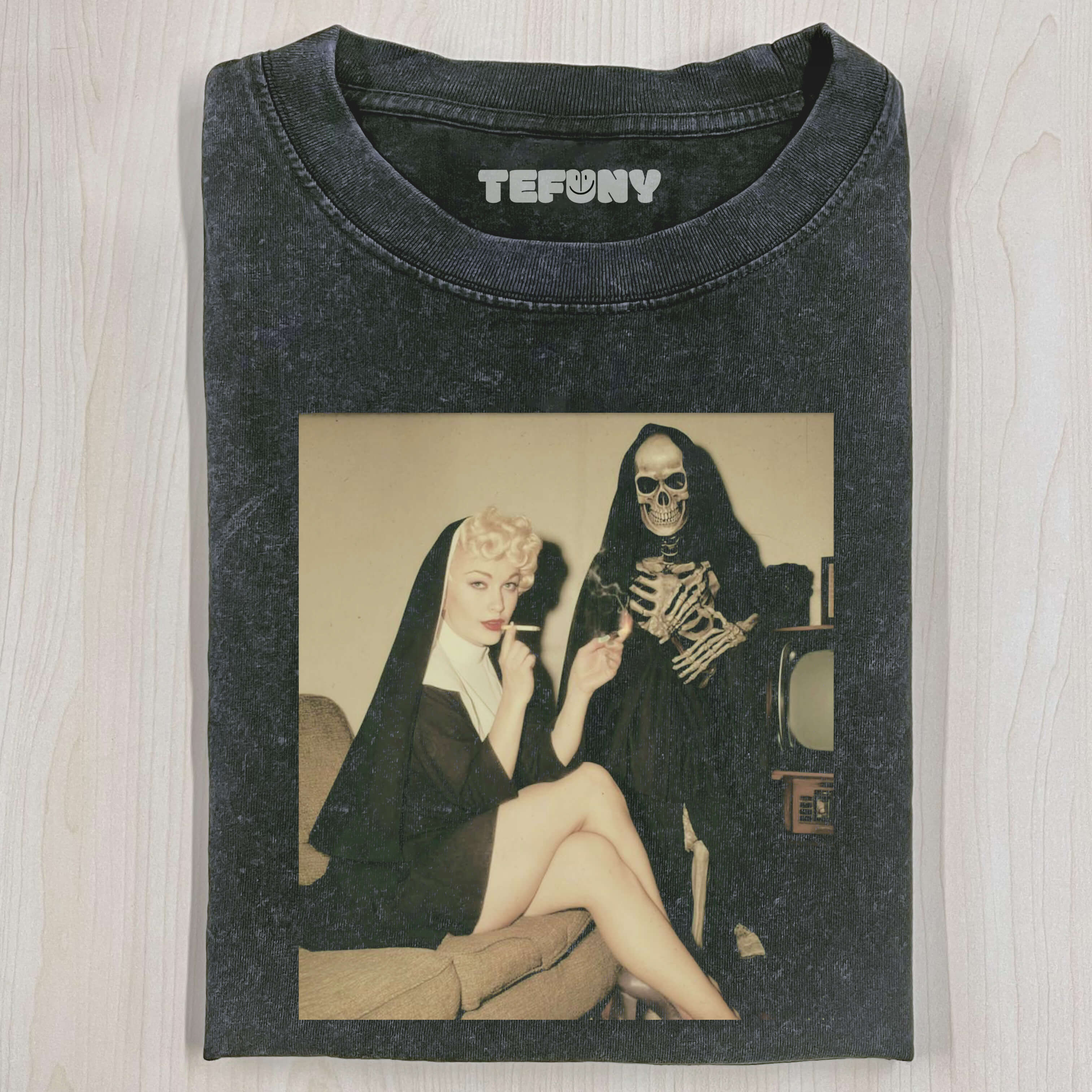 NUN & SKULL T-SHIRT