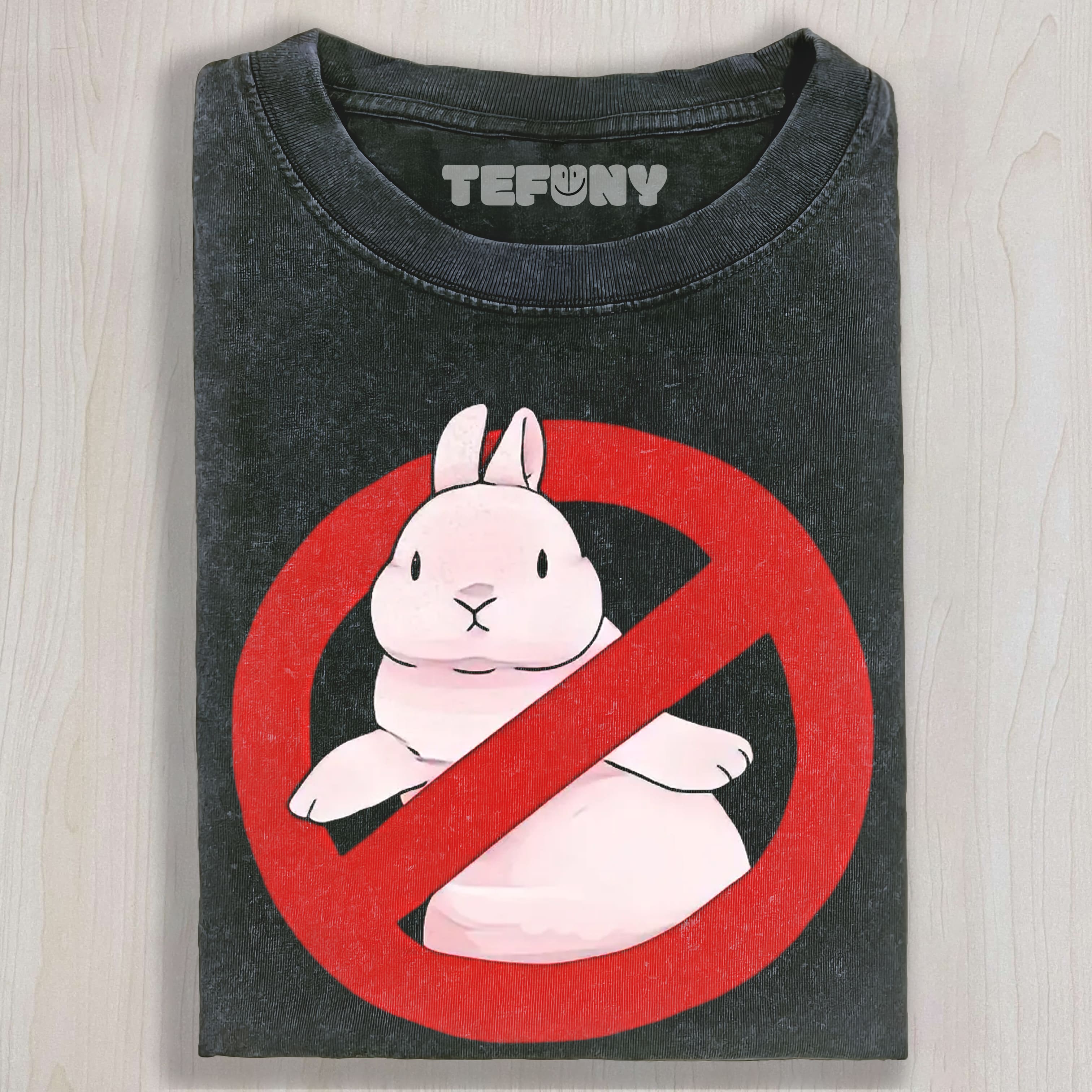 NO BUNNY PROHIBITION RABBIT VINTAGE WASHED TEE & SWEAT & HOOD