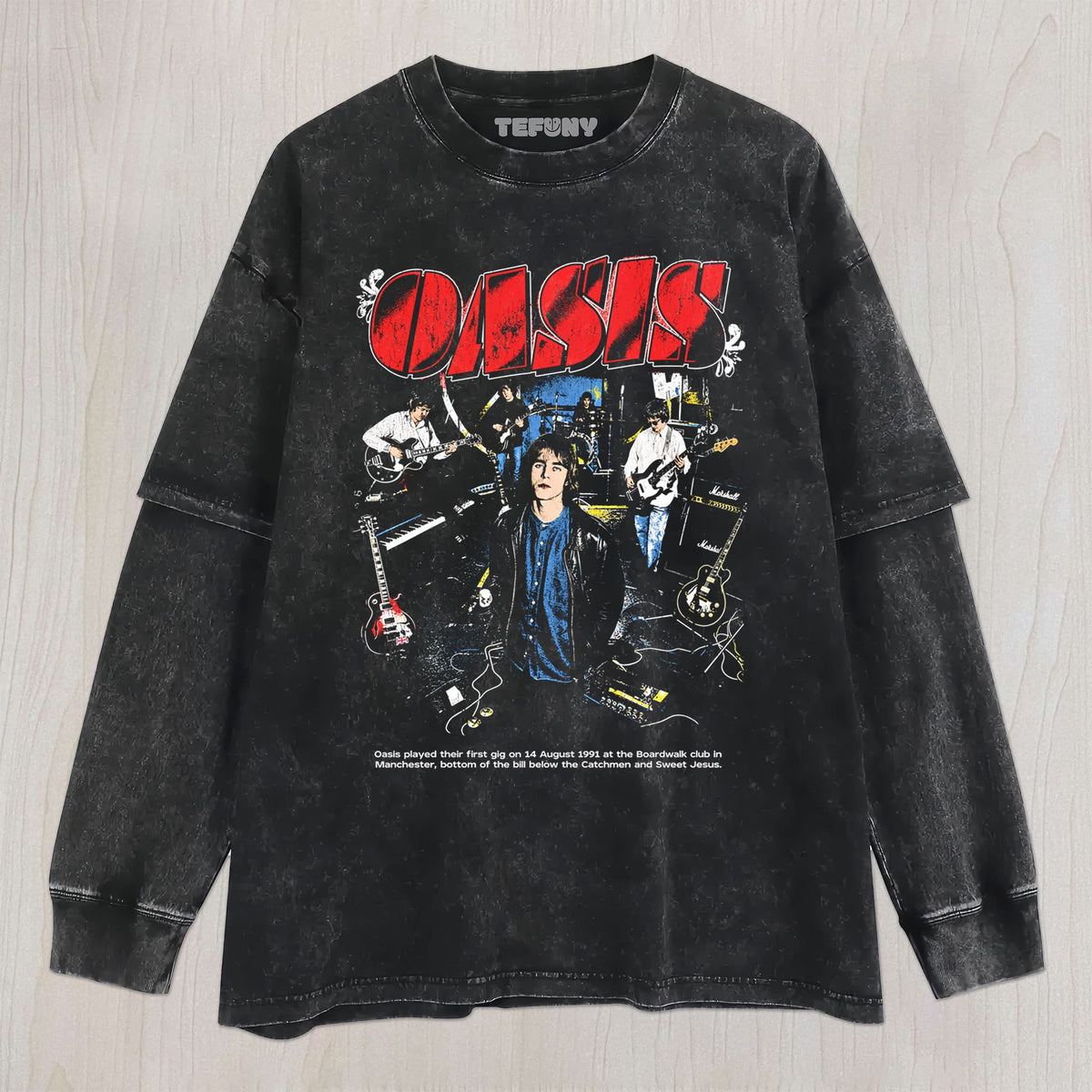 OASIS N UNISEX TEE, TANK TOP, LAYERED LS, SWEATSHIRT & HOODIE