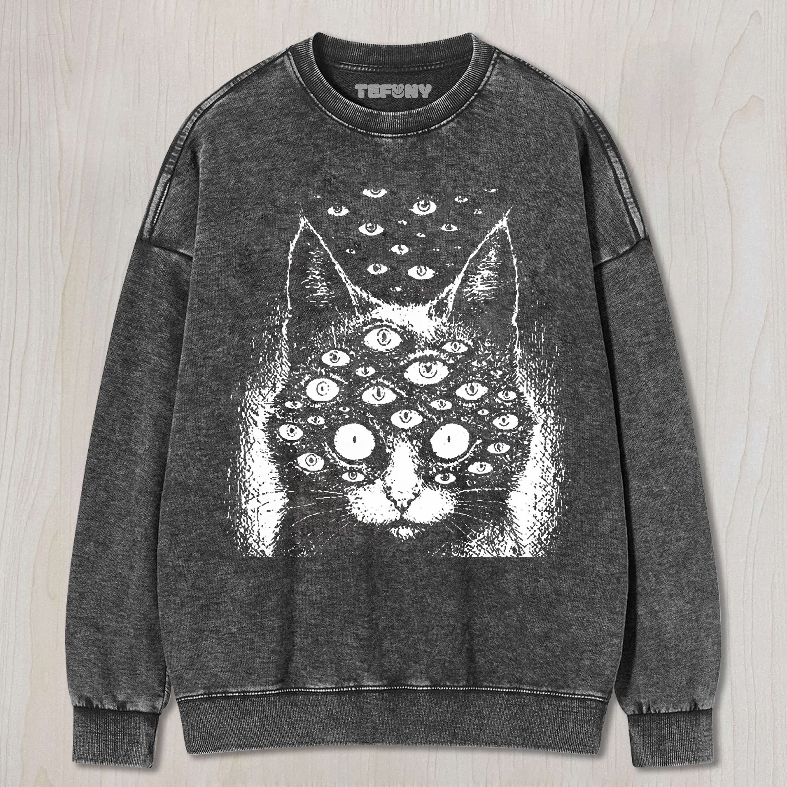 OCCULT CAT UNISEX TEE, TANK TOP, LAYERED LS, SWEATSHIRT & HOODIE