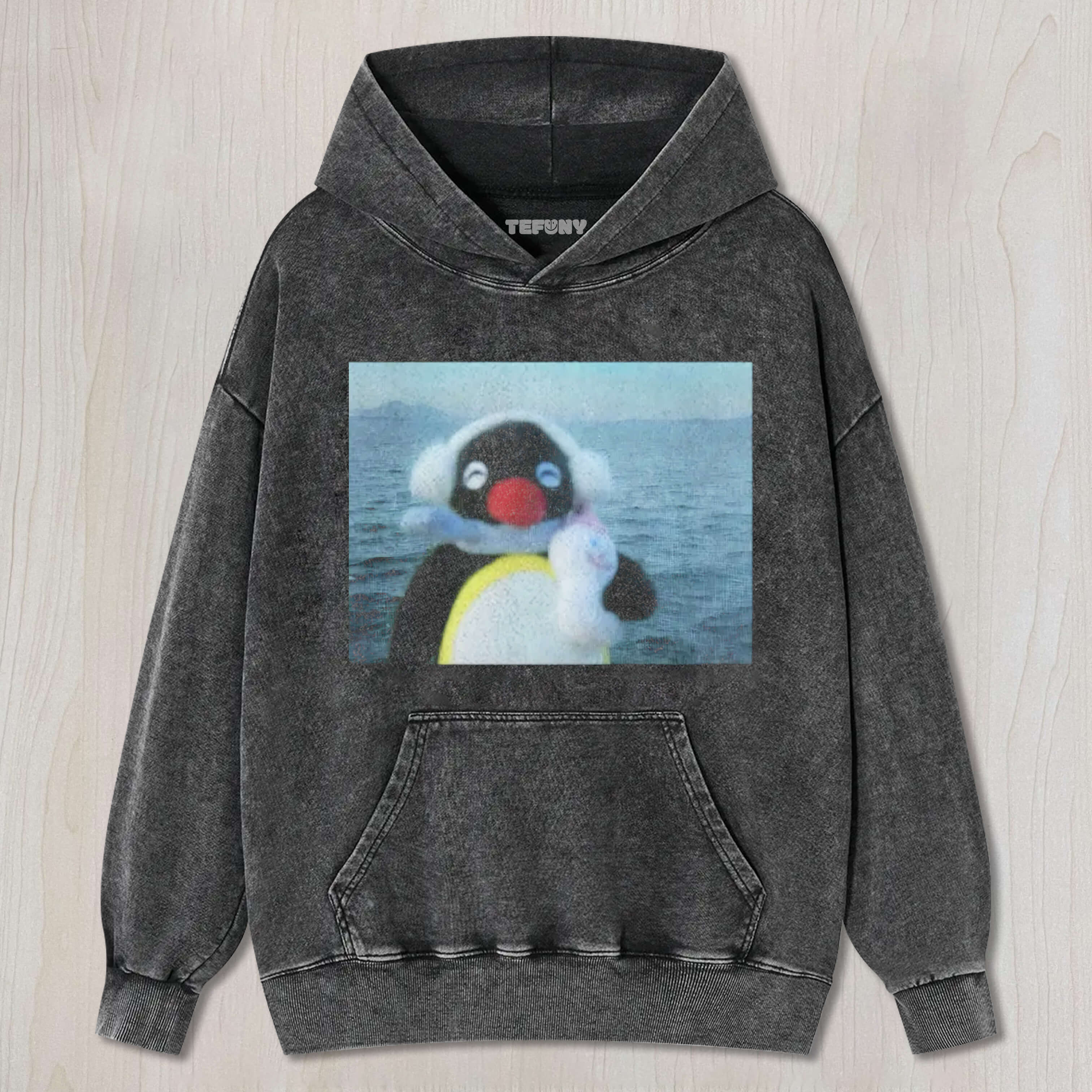 OCEAN PINGU VINTAGE WASHED TEE & SWEAT & HOOD