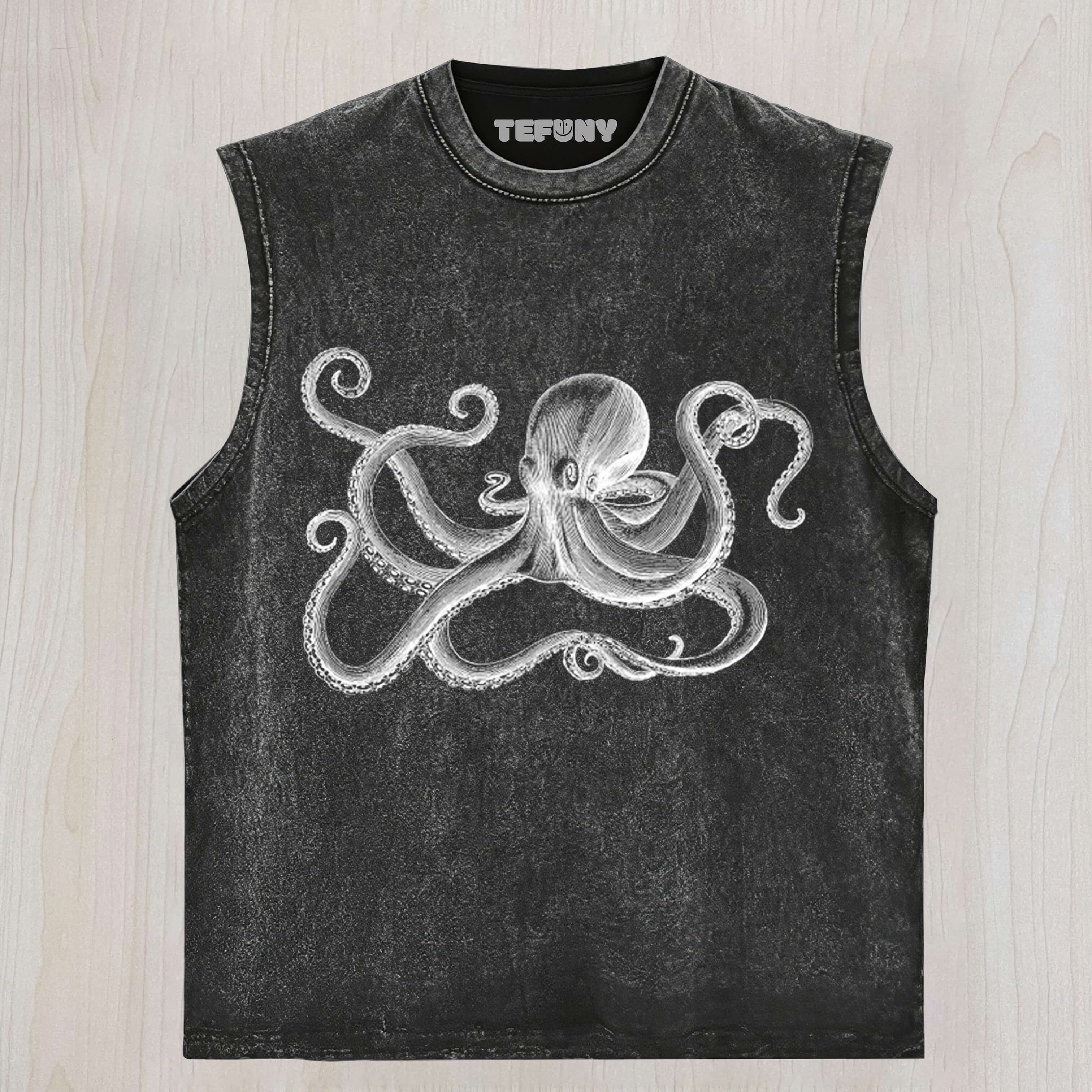 OCTOPUS CALLIGRAPHY TANK TOP