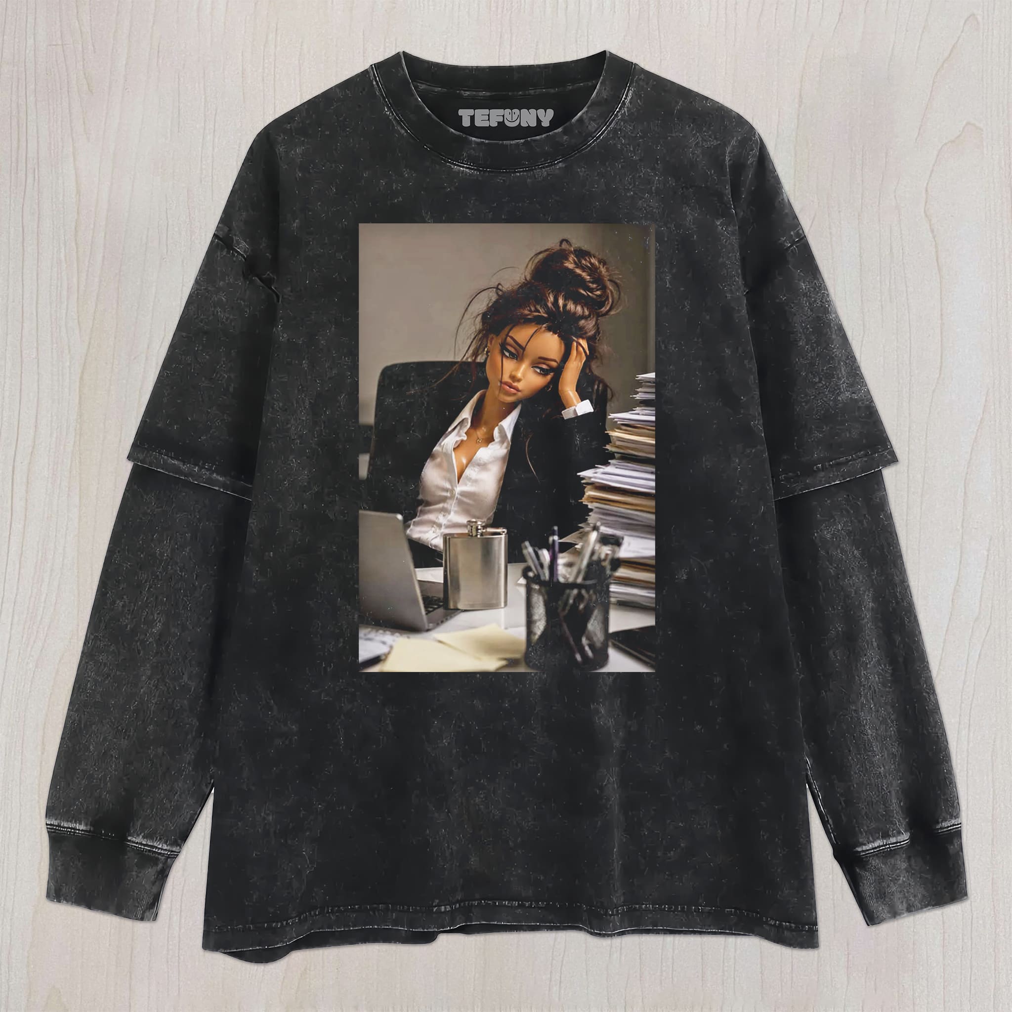 OFFICE BARBIE V6 UNISEX TEE, TANK TOP, LAYERED LS, SWEATSHIRT & HOODIE