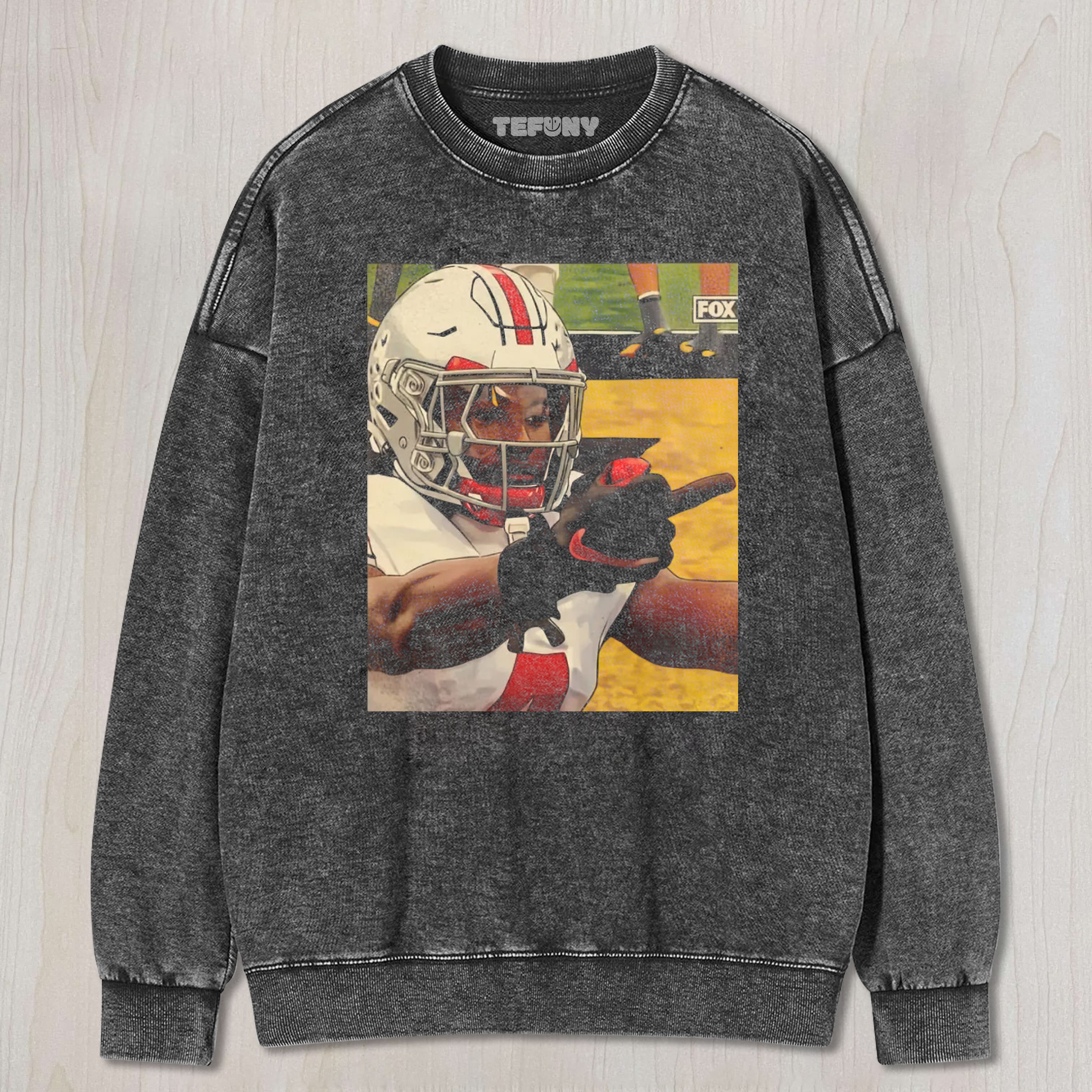 OHIO STATE FOOTBALL PLAYER WATERCOLOR ART UNISEX TEE, TANK TOP, LAYERED LS, SWEATSHIRT & HOODIE