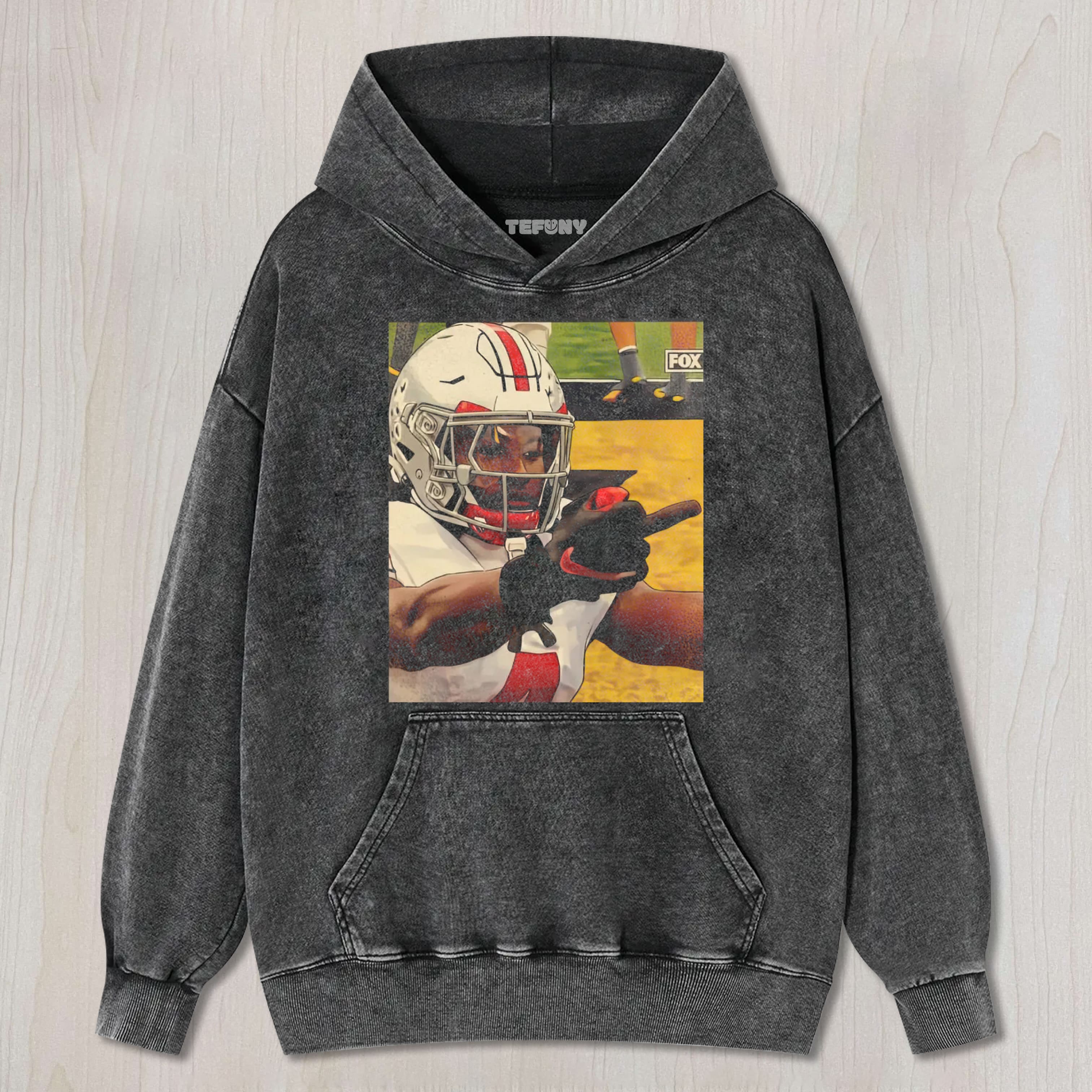 OHIO STATE FOOTBALL PLAYER WATERCOLOR ART UNISEX TEE, TANK TOP, LAYERED LS, SWEATSHIRT & HOODIE