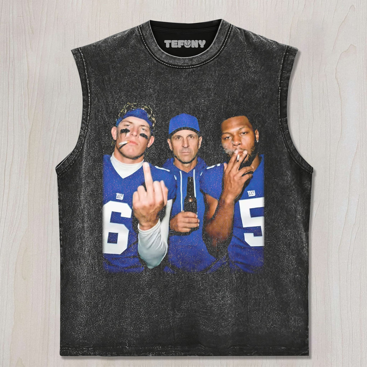 OHN HARBAUGH & JD6 & KT5 GIANTS FOOTBALL TEE UNISEX TEE, TANK TOP, LAYERED LS, SWEATSHIRT & HOODIE