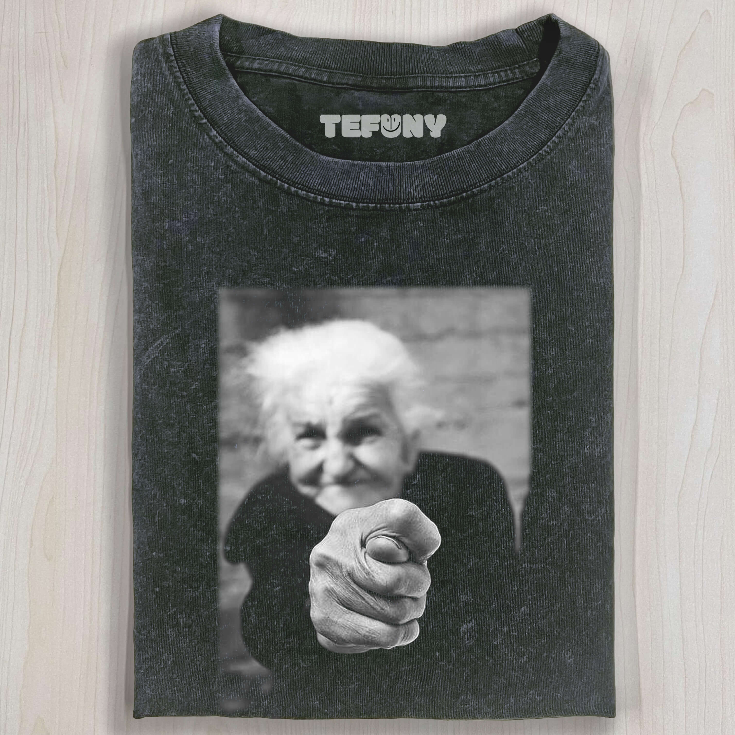 OLD LADY GESTURING T-SHIRT