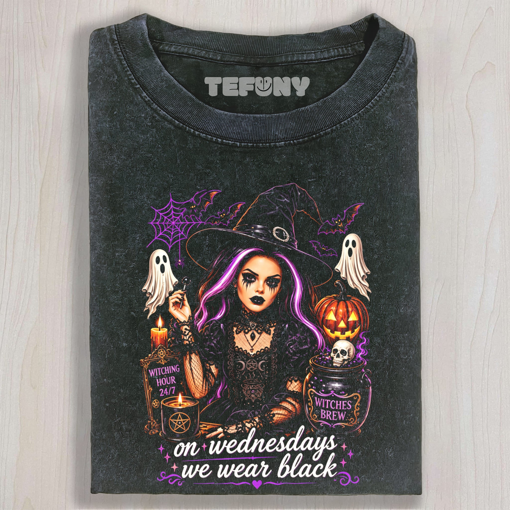 ON WEDNESDAYS WE WEAR BLACK UNISEX TEE, TANK TOP, LAYERED LS, SWEATSHIRT & HOODIE