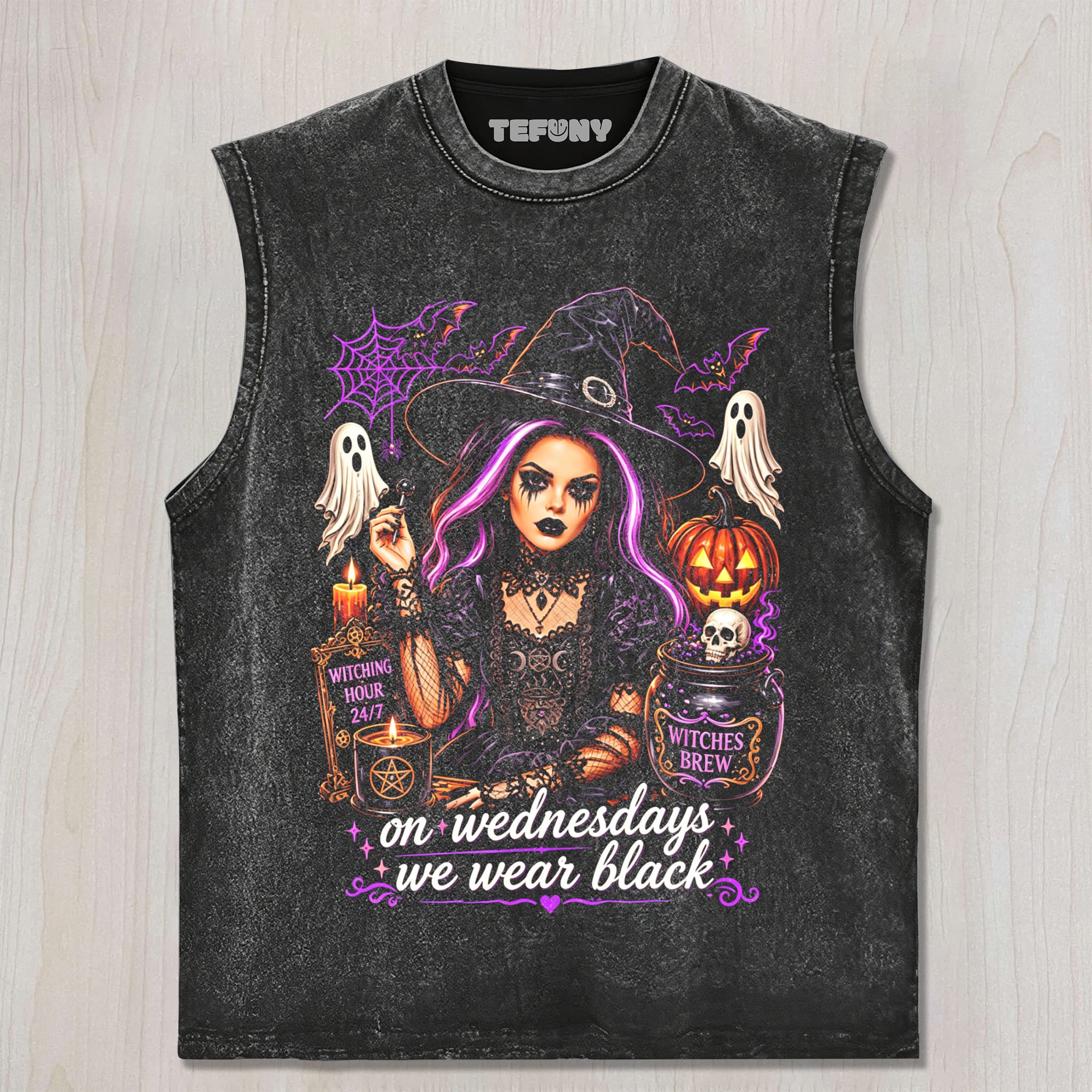 ON WEDNESDAYS WE WEAR BLACK UNISEX TEE, TANK TOP, LAYERED LS, SWEATSHIRT & HOODIE