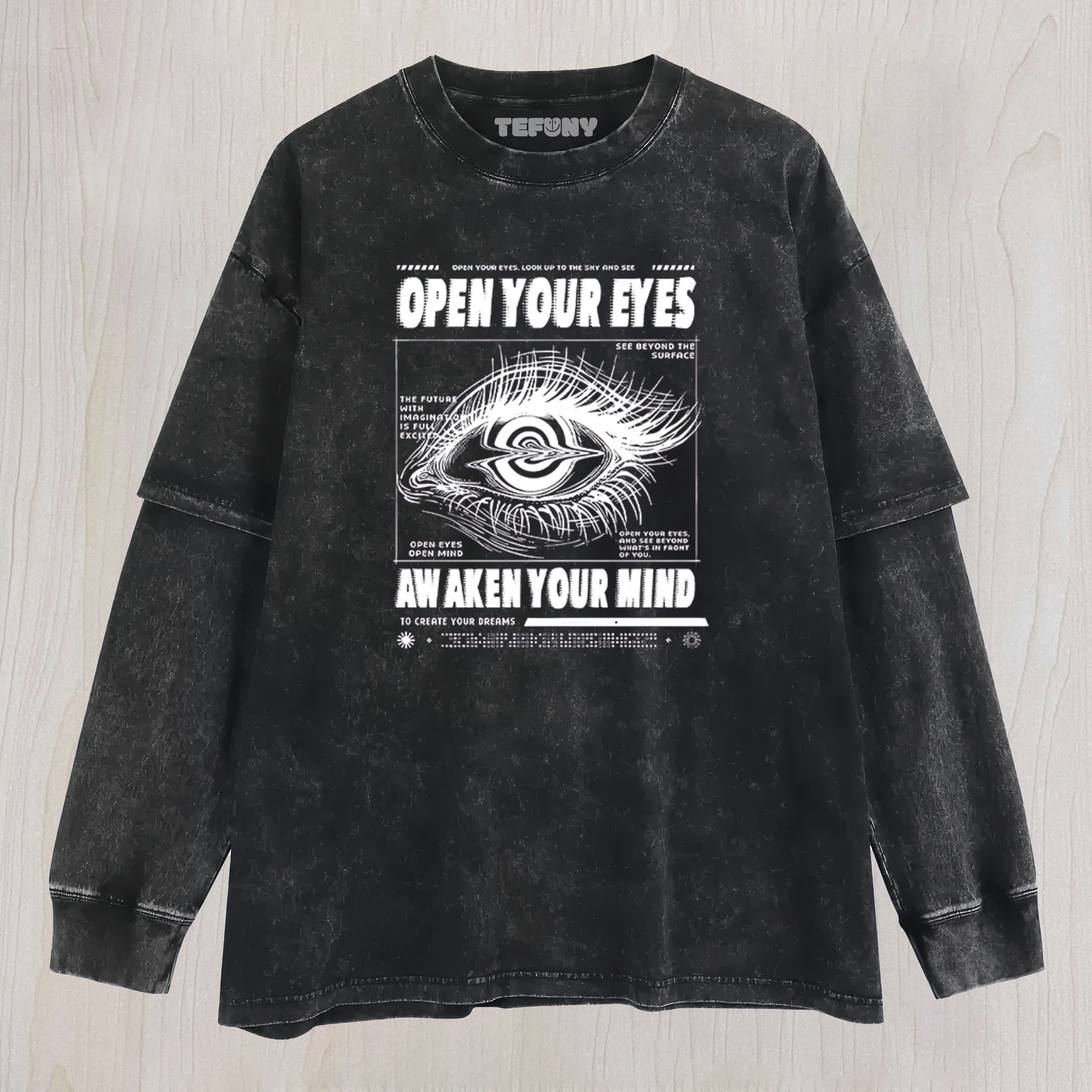 OPEN EYES CLASSIC LAYERED LONG SLEEVE
