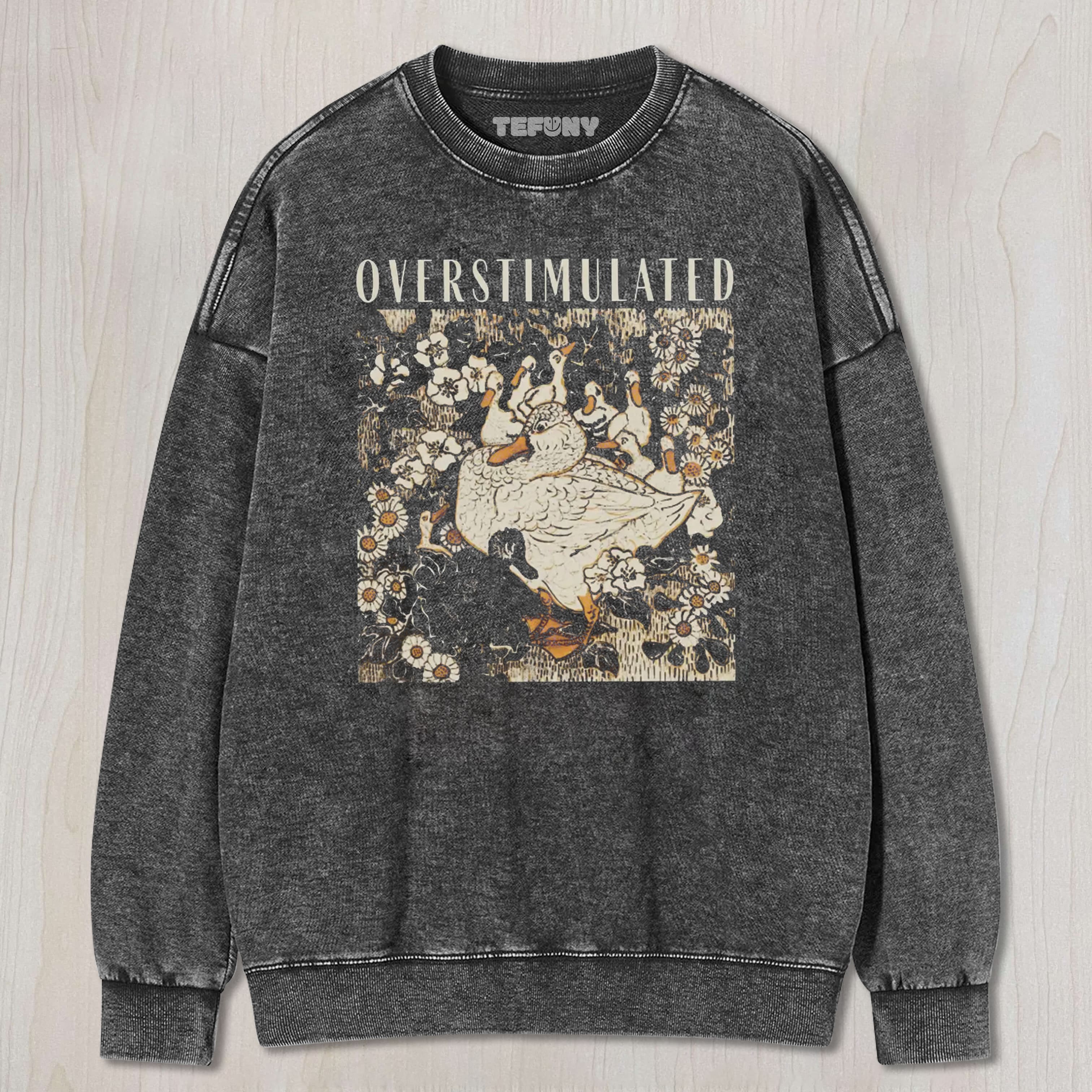OVERSTIMULATED MAMA DUCK WASHED TEE & SWEAT & HOOD