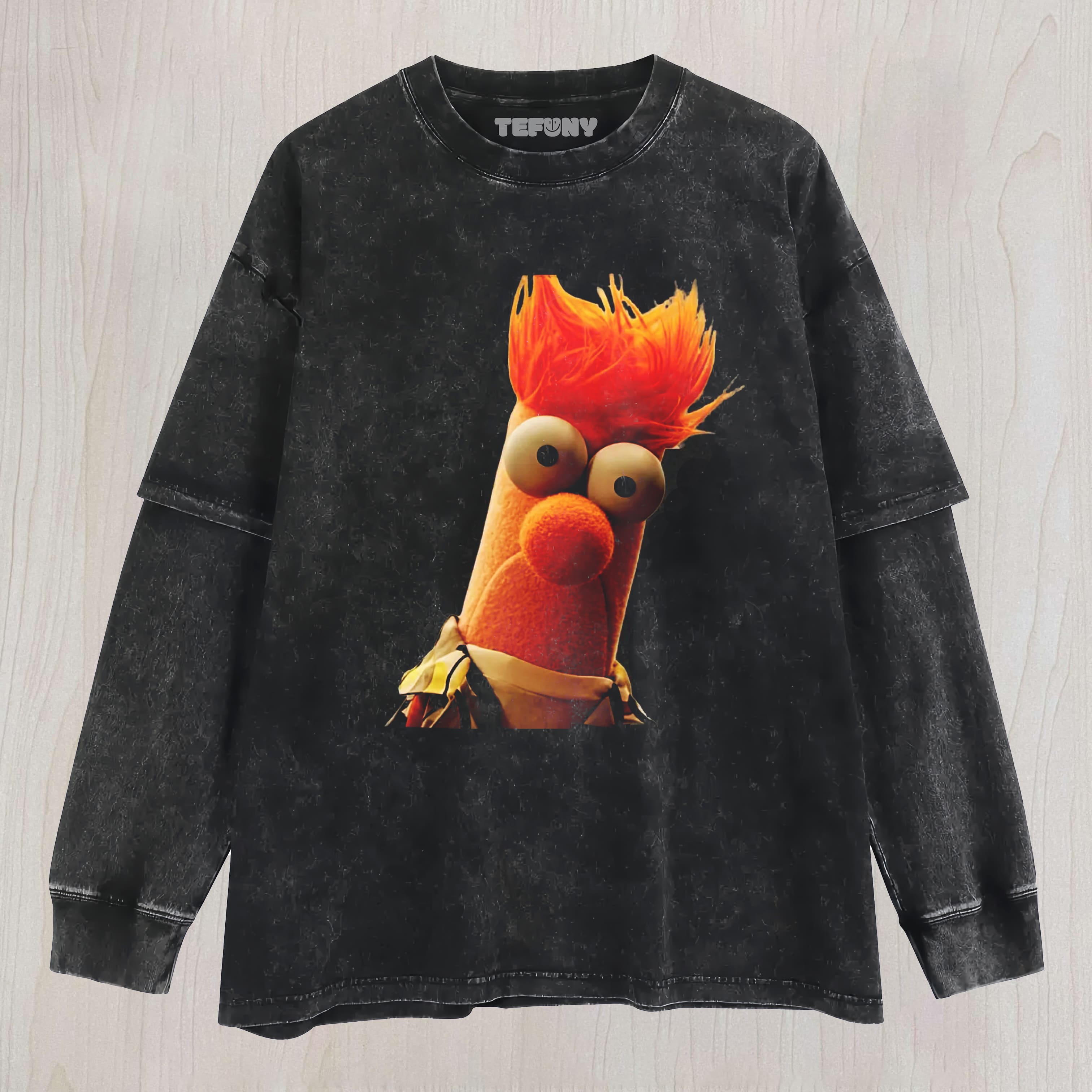 PANICKED BEAKER MUPPET VINTAGE UNISEX TEE, TANK TOP, LAYERED LS, SWEATSHIRT & HOODIE