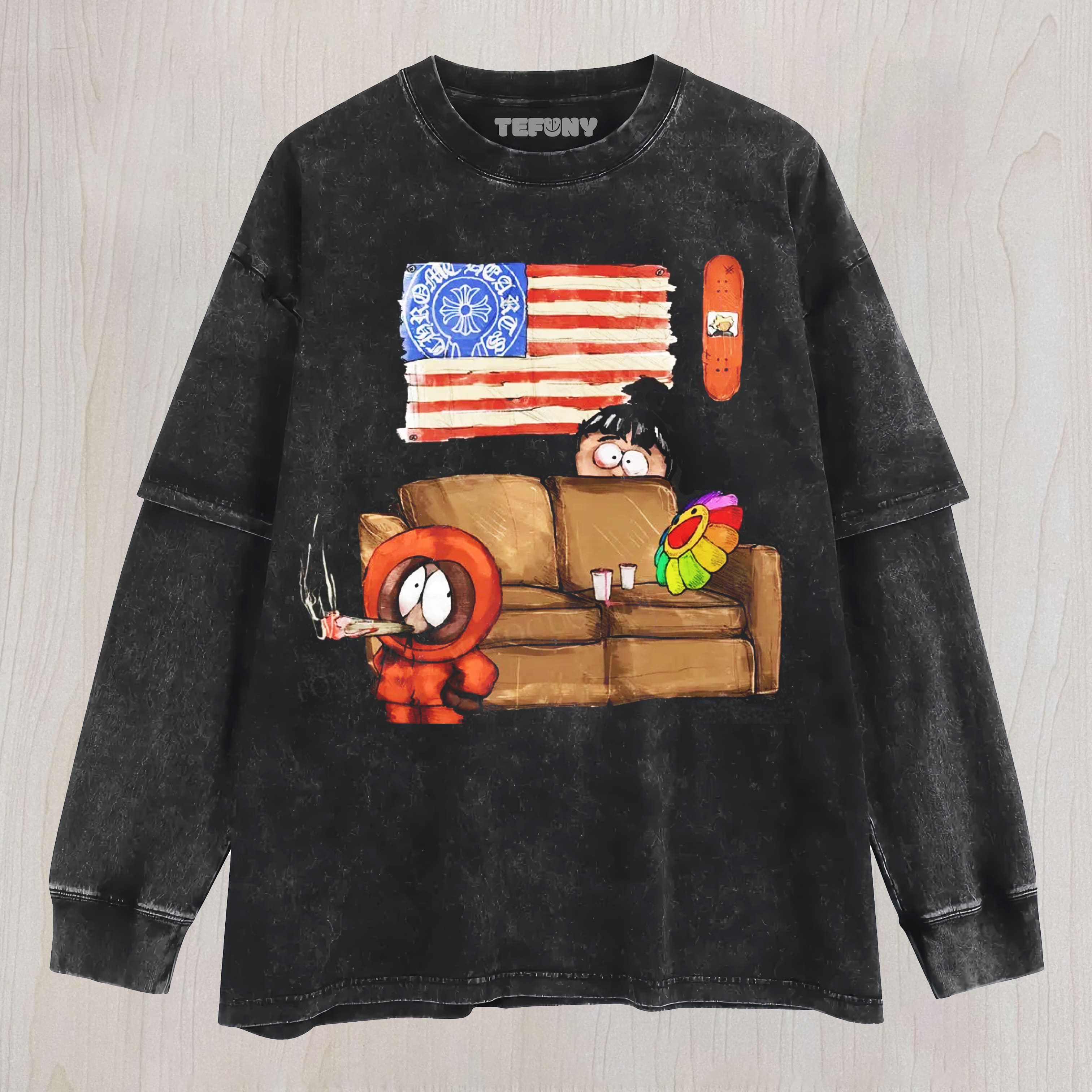 PARODY CARTOON CHARACTERS STREETWEAR UNISEX TEE, TANK TOP, LAYERED LS, SWEATSHIRT & HOODIE