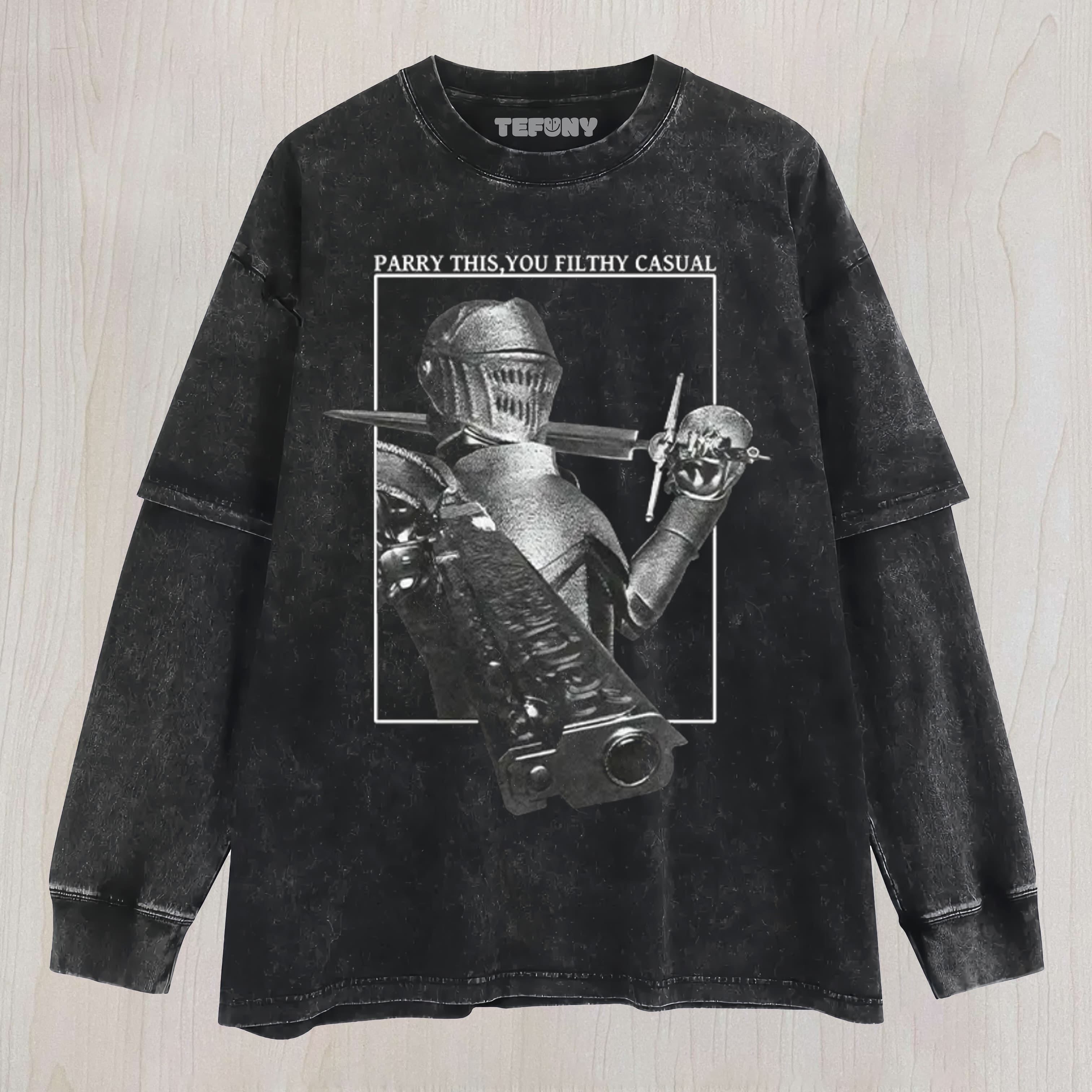 PARRY THIS YOU FILTHY CASUAL UNISEX TEE, TANK TOP, LAYERED LS, SWEATSHIRT & HOODIE