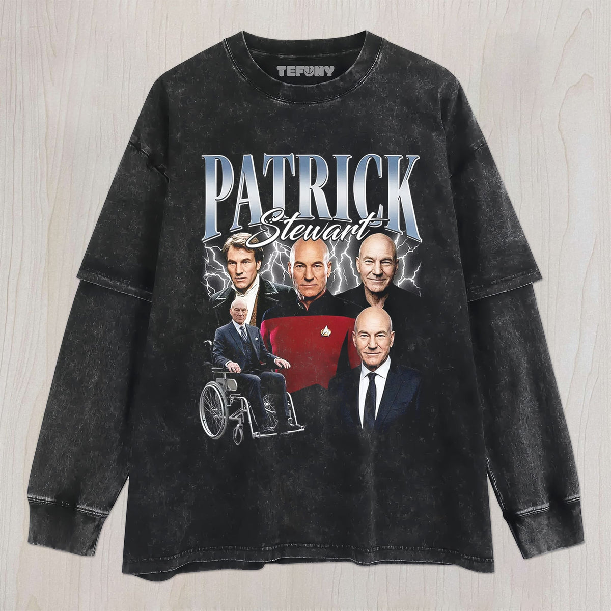 PATRICK STEWART V1 UNISEX TEE, TANK TOP, LAYERED LS, SWEATSHIRT & HOODIE