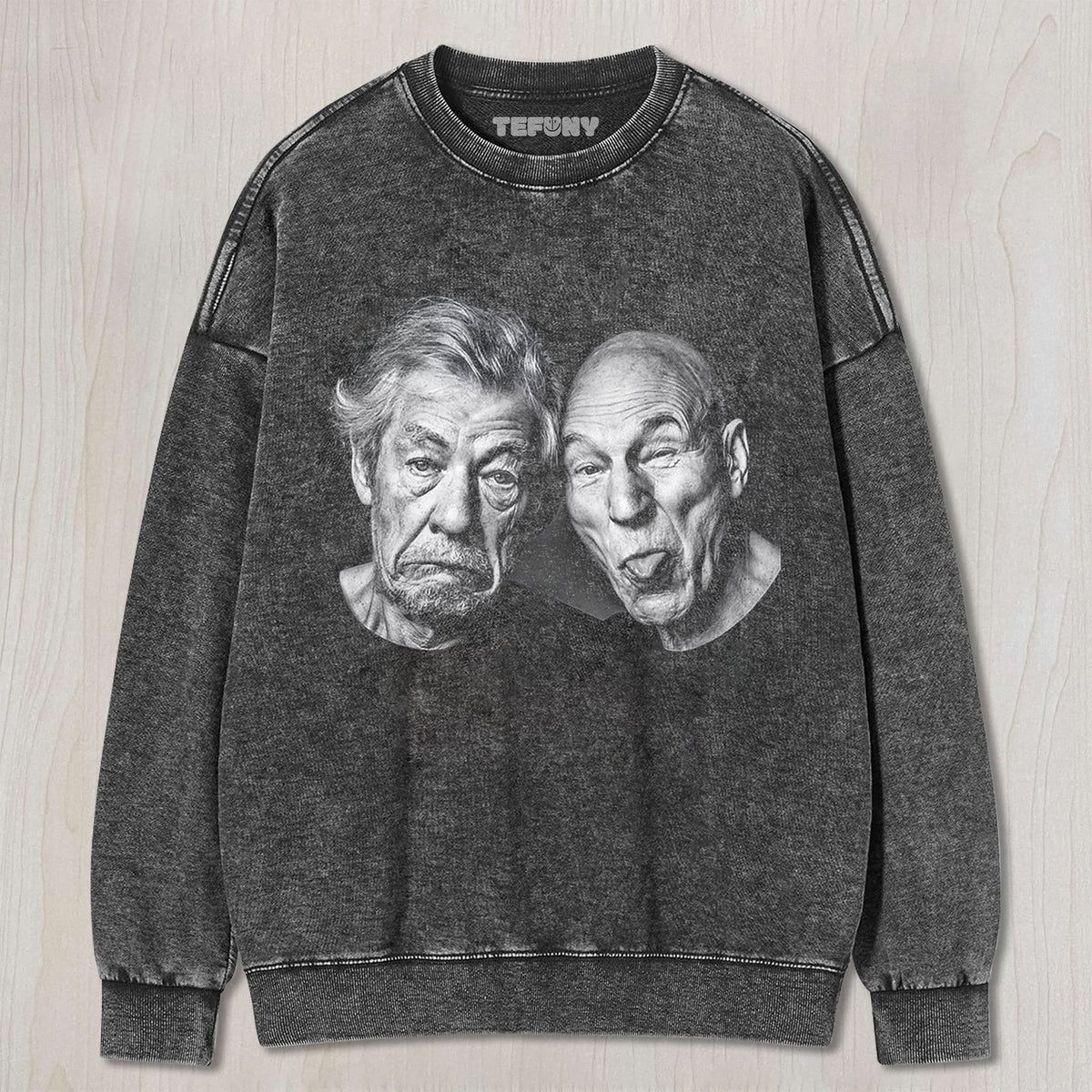 PATRICK STEWART & IAN MCKELLEN UNISEX TEE, TANK TOP, LAYERED LS, SWEATSHIRT & HOODIE