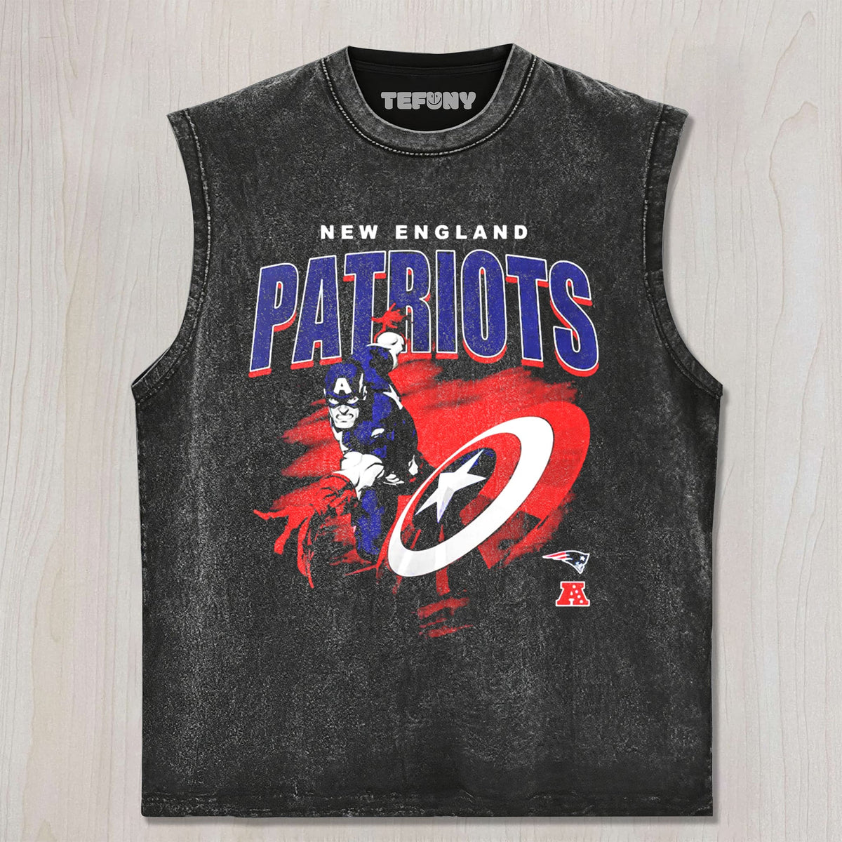 PATRIOTS & CAPTAIN AMERICA UNISEX TEE, TANK TOP, LAYERED LS, SWEATSHIRT & HOODIE