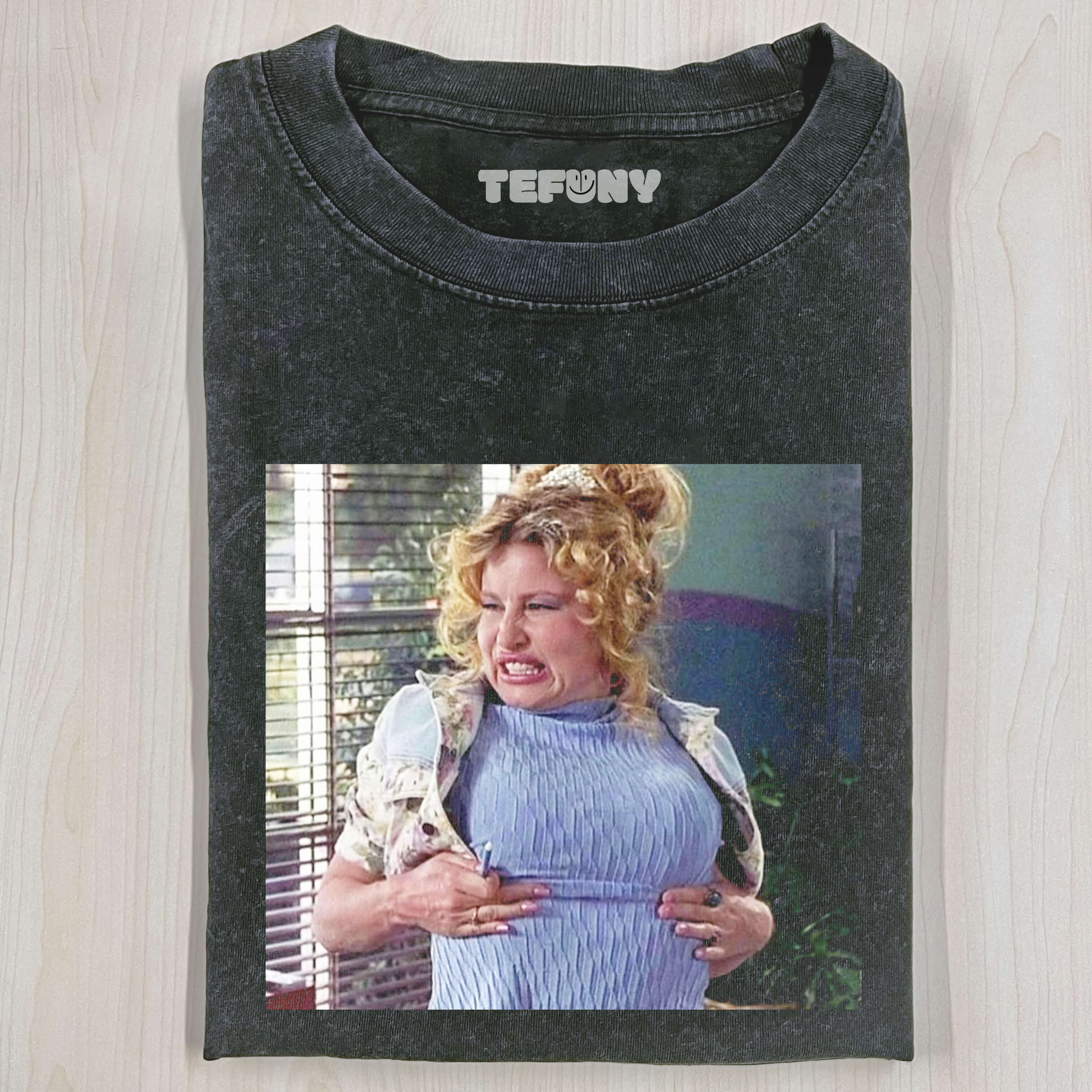 PAULETTE BONAFONTÉ HOLDS HER CHEST T-SHIRT