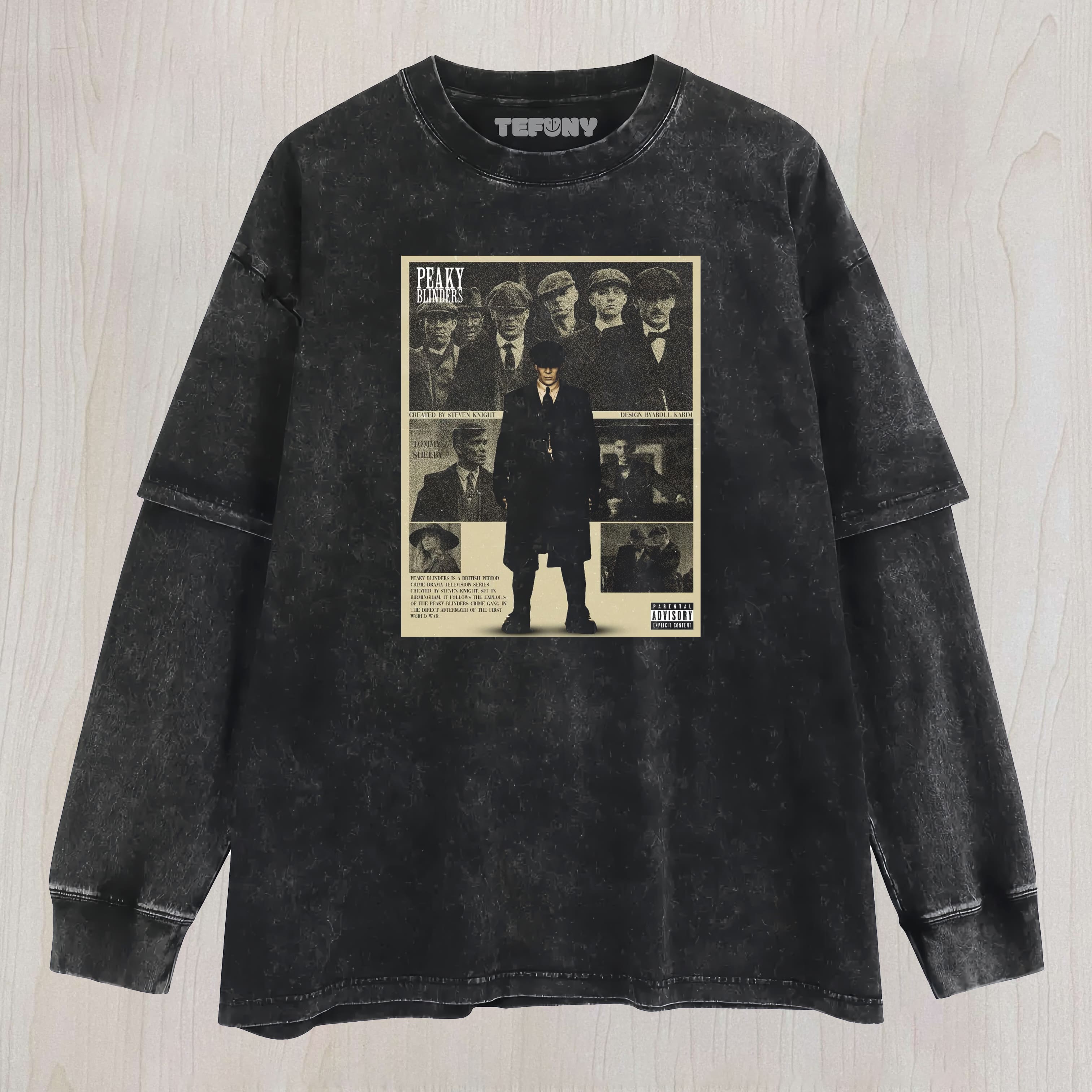 PEAKY BLINDERS SHELBY'S PROVOCATION LAYERED LONG SLEEVE