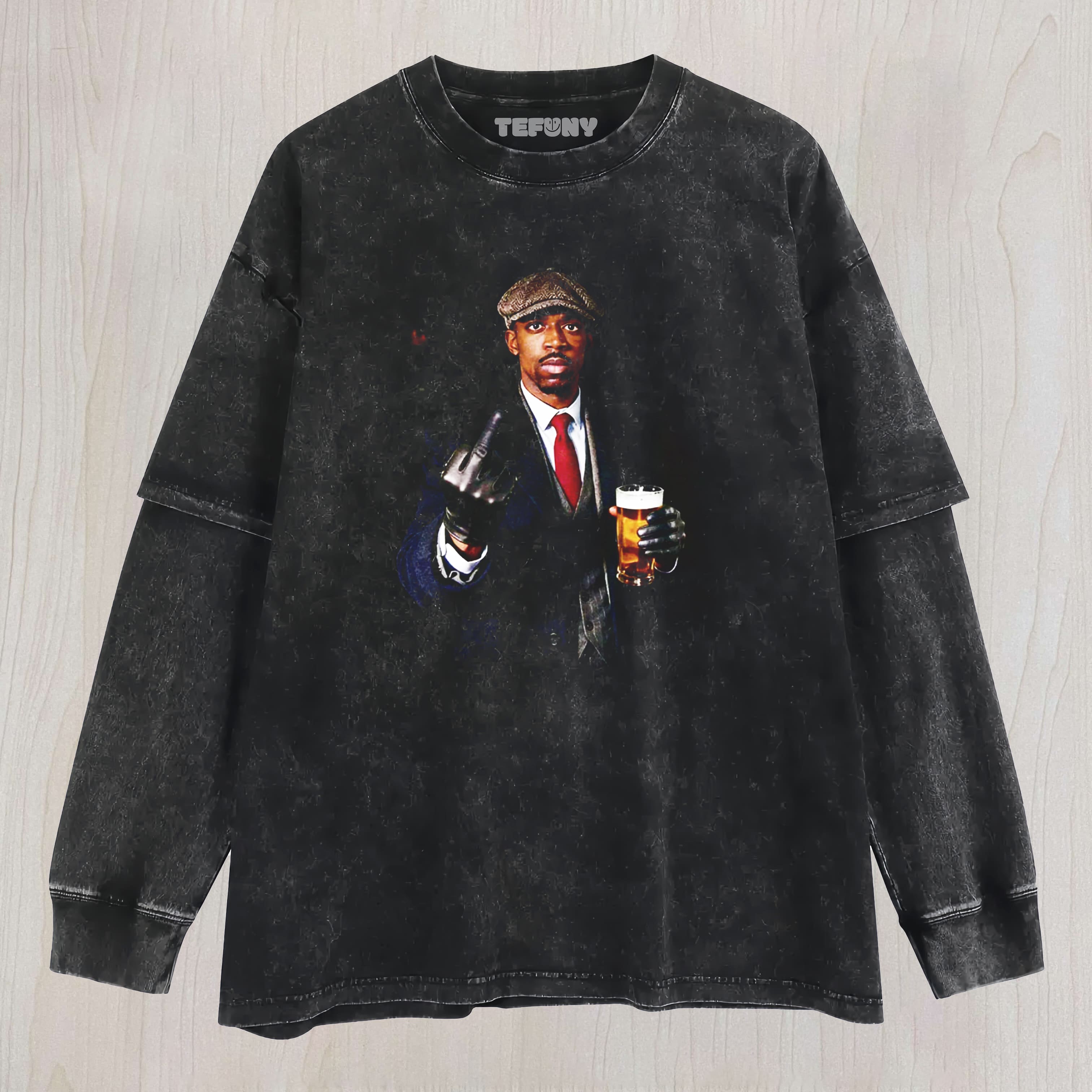 PEAKY BLINDERS SHELBY LAYERED LONG SLEEVE