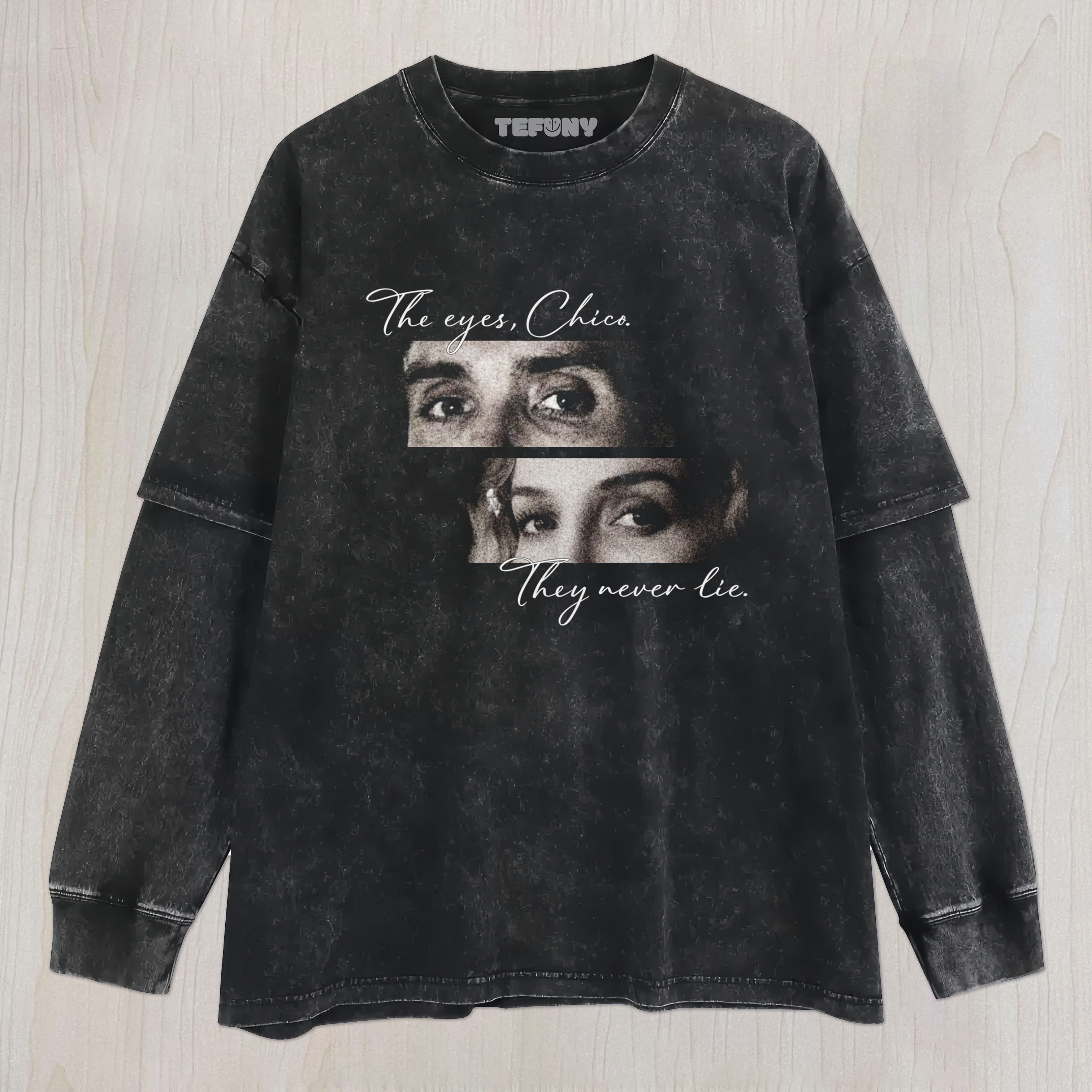 PEAKY BLINDERS THE EYES UNISEX TEE, TANK TOP, LAYERED LS, SWEATSHIRT & HOODIE