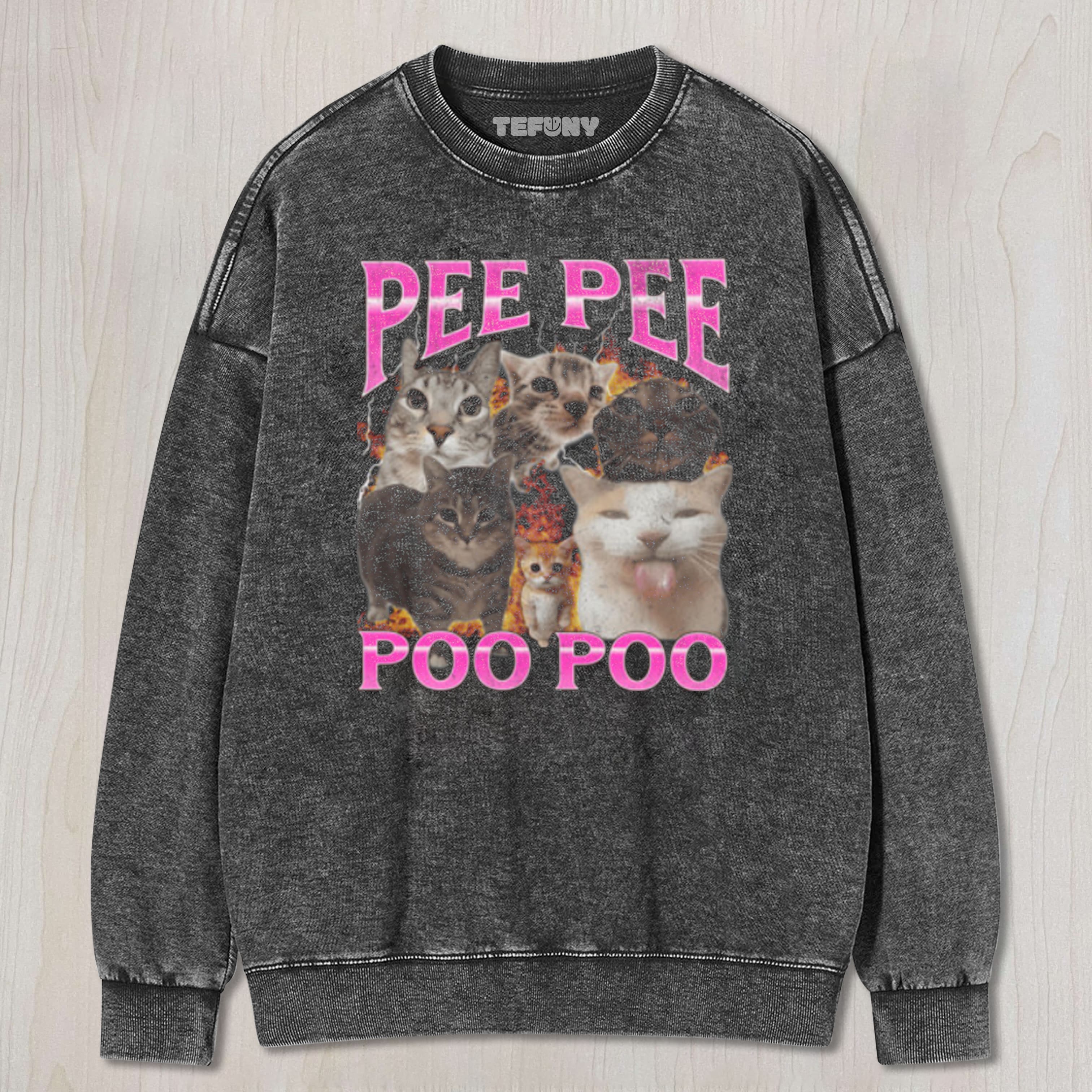 PEE PEE POO POO CAT BOOTLEG TEE & SWEAT & HOOD
