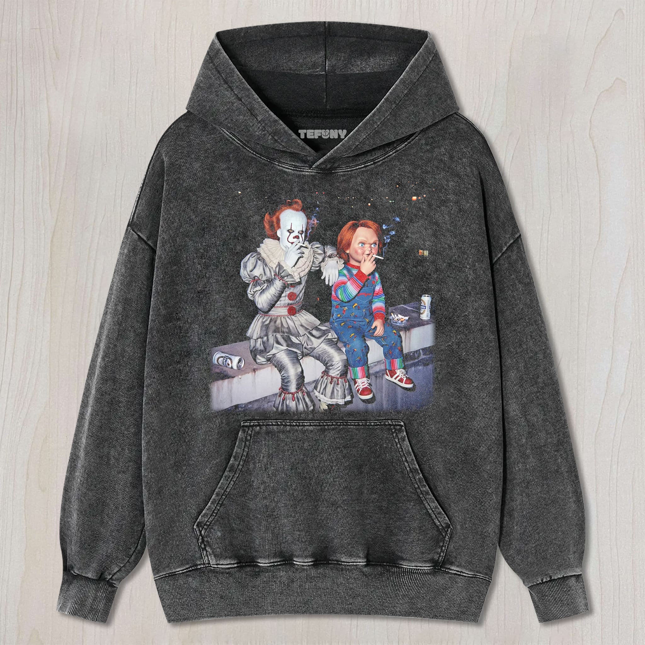 PENNYWISE & CHUCKY VINTAGE TEE UNISEX TEE, TANK TOP, LAYERED LS, SWEATSHIRT & HOODIE