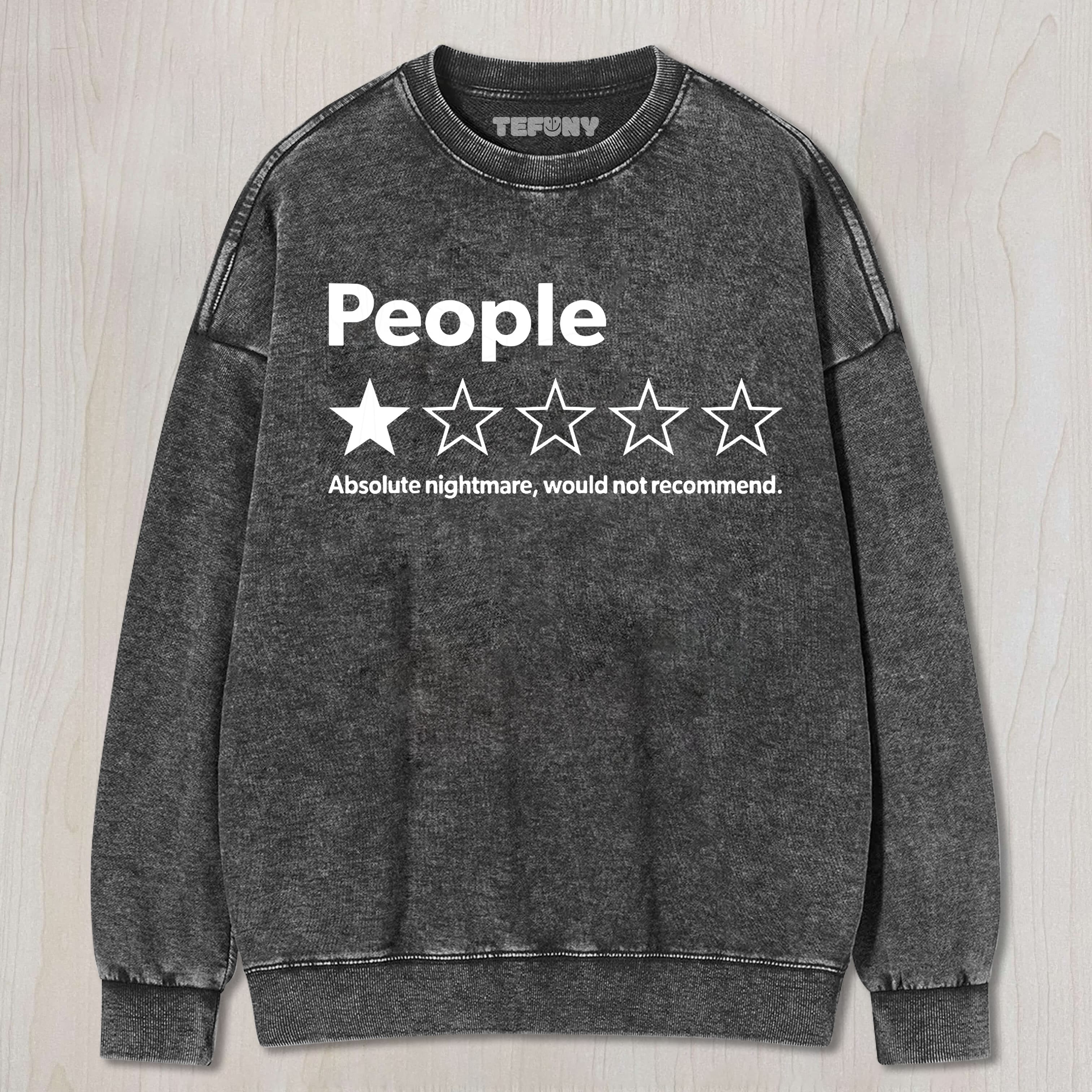 PEOPLE - ONE-STAR REVIEW UNISEX TEE, TANK TOP, LAYERED LS, SWEATSHIRT & HOODIE
