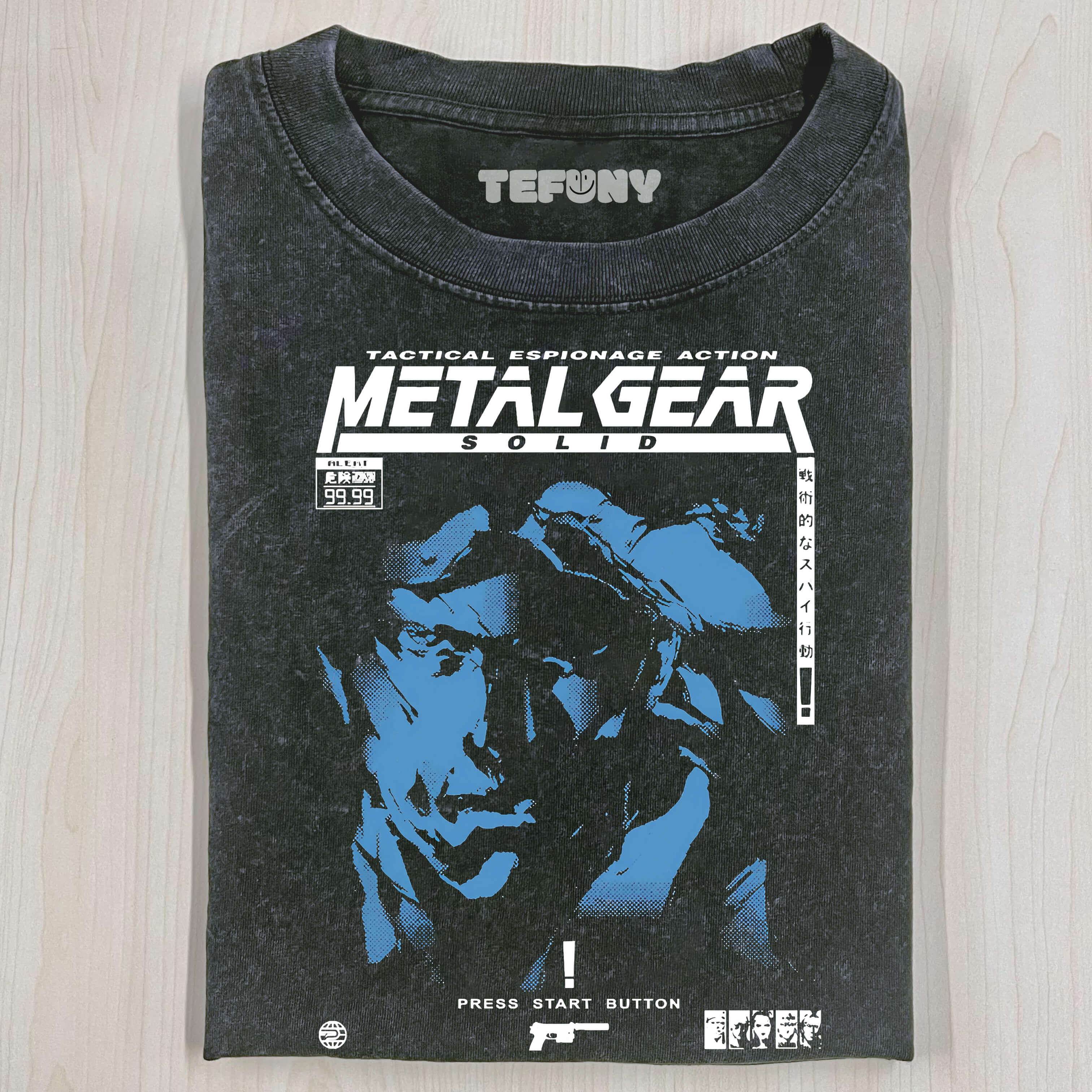 Retro MGS1 Snake T-shirt