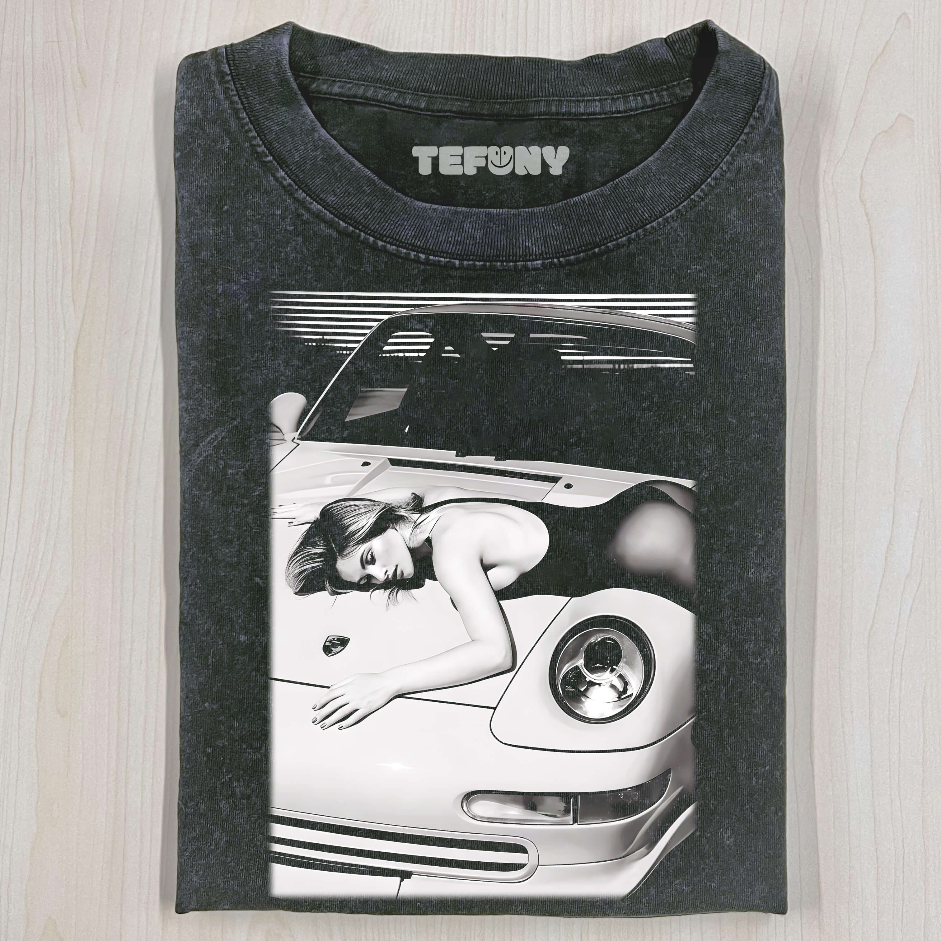 RETRO 911 CARS & GIRL T-SHIRT