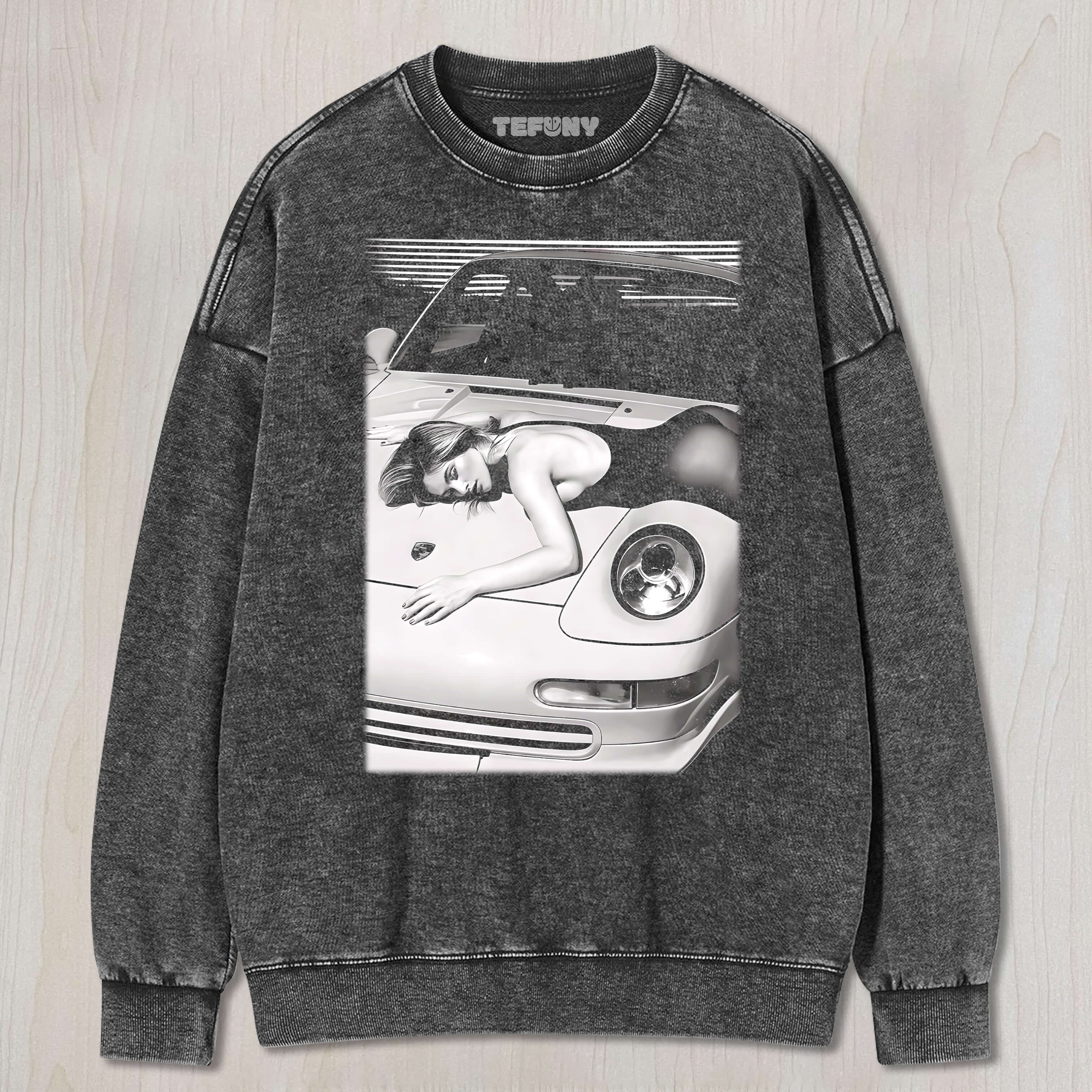 RETRO 911 CARS & GIRL T-SHIRT