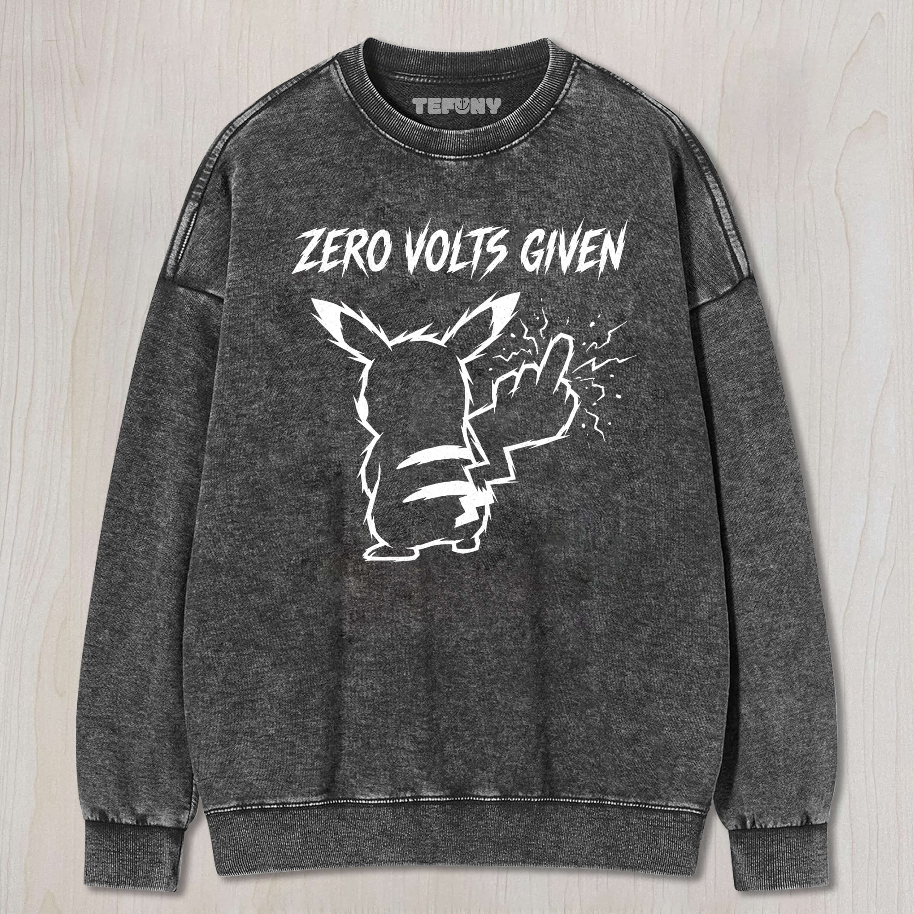PIKACHU ZERO VOLTS GIVEN TEE & SWEAT & HOOD