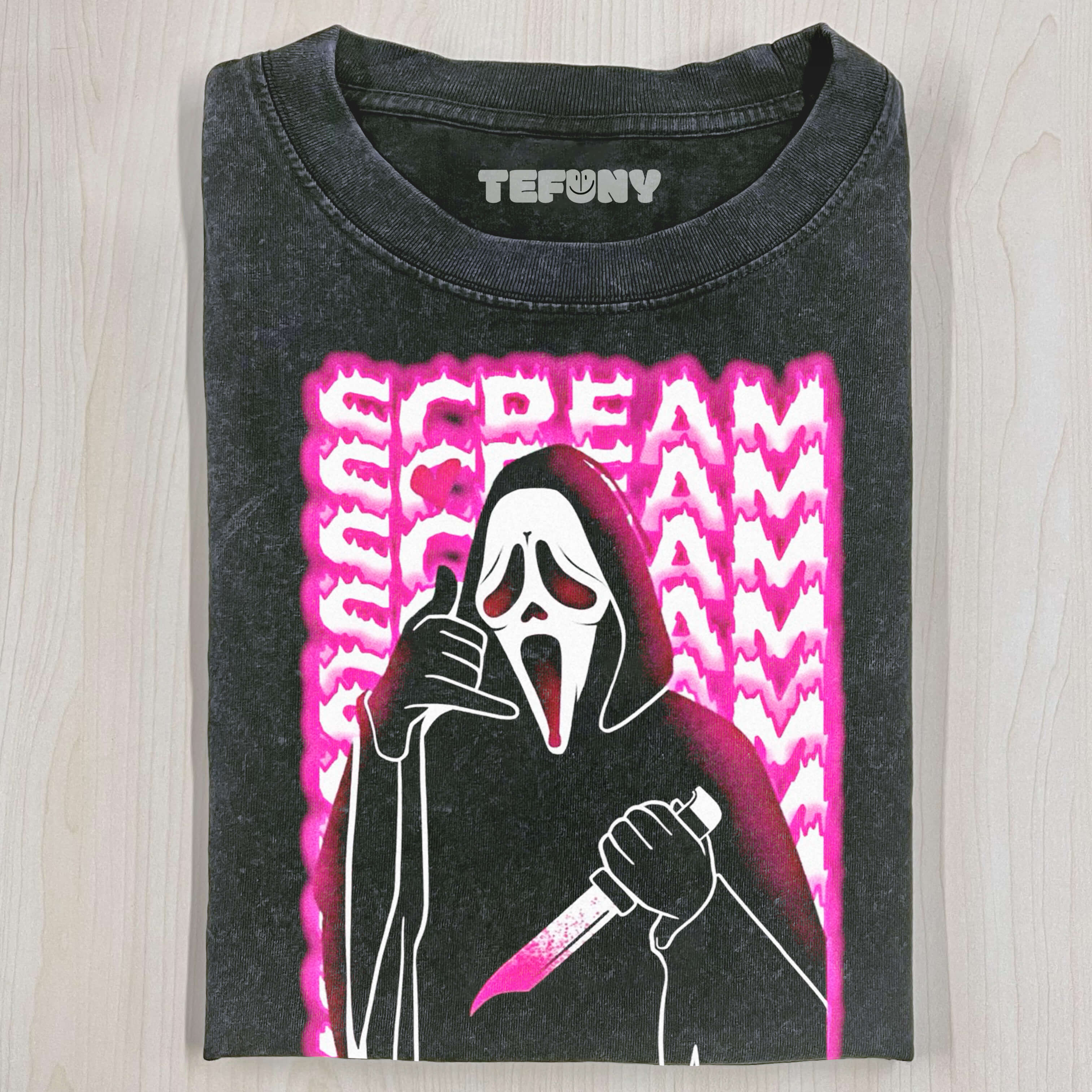 PINK GHOST FACE CALLS YOU T-SHIRT